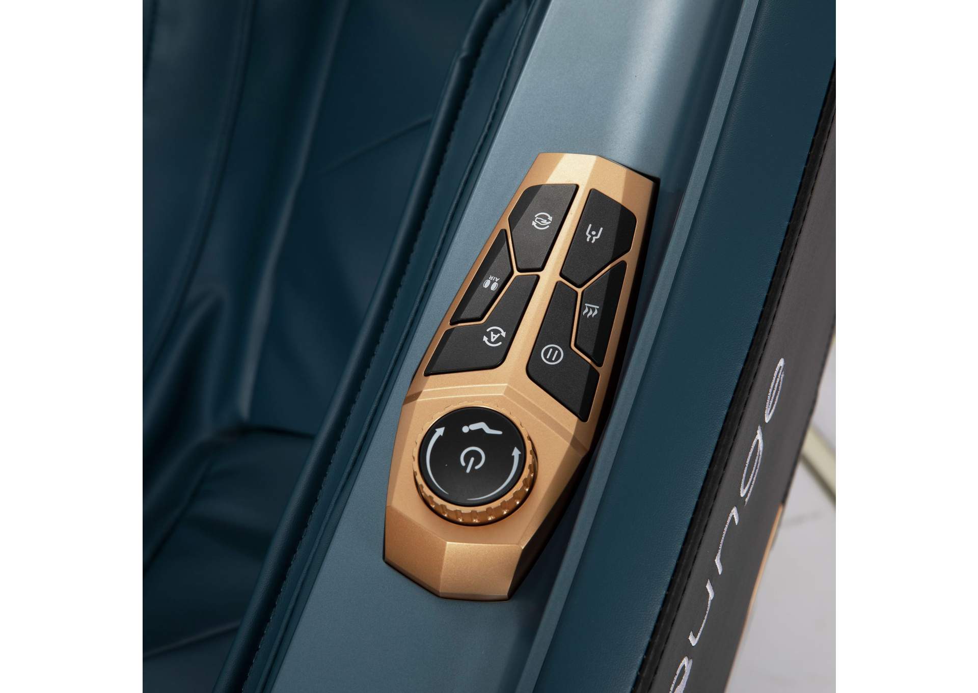Enrich Massage Chair In Navy Pu