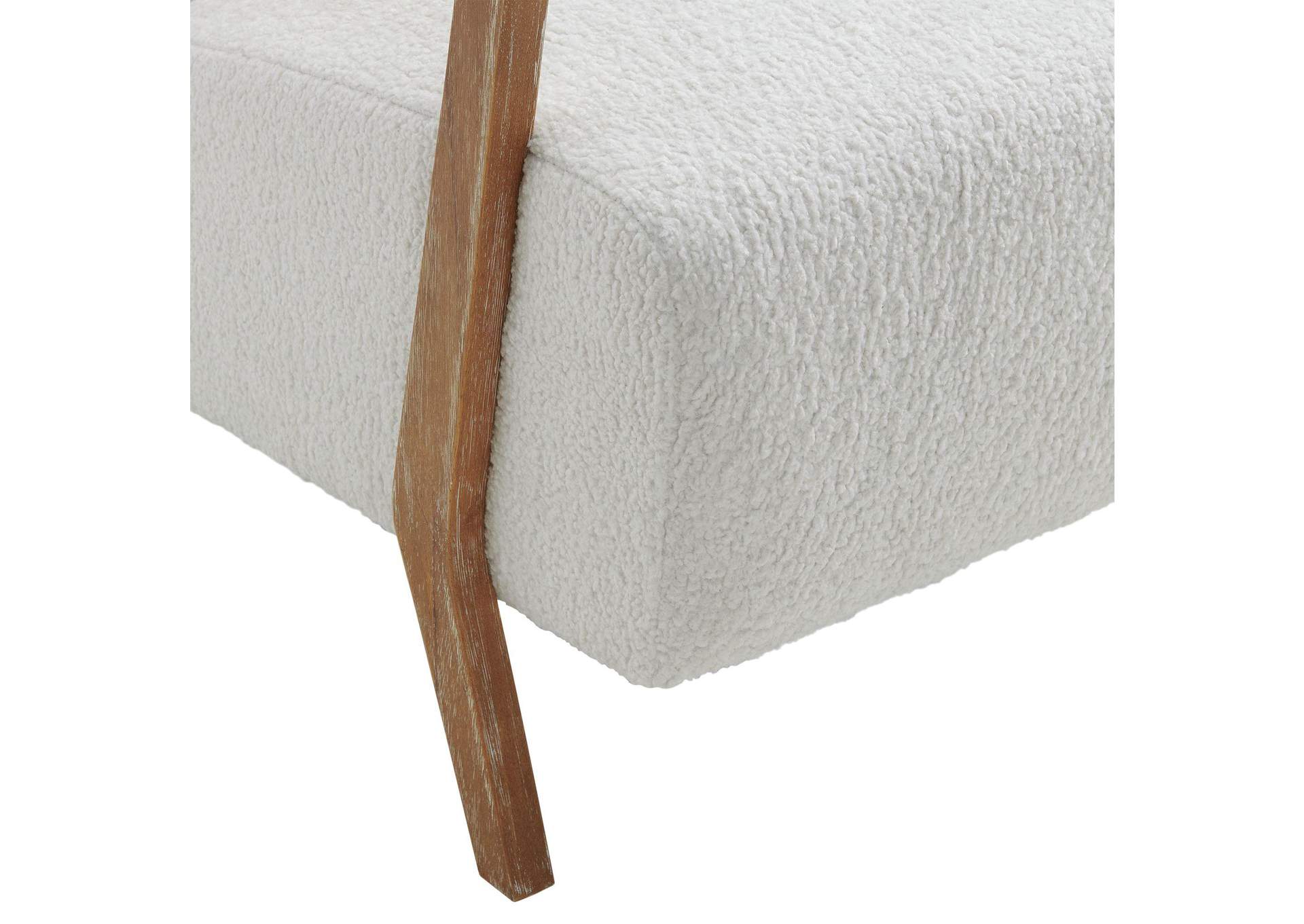 Enzo Accent Chair Sheep Skin White 3A image 5