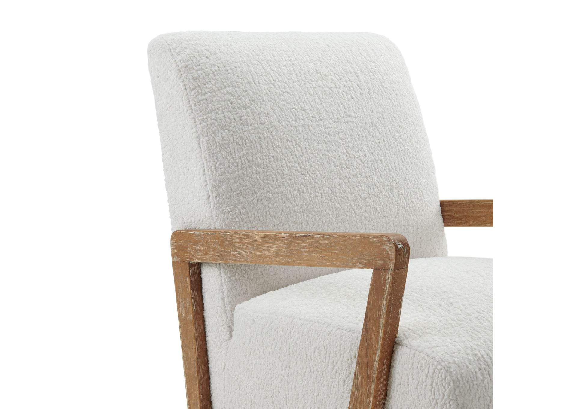 Enzo Accent Chair Sheep Skin White 3A image 3