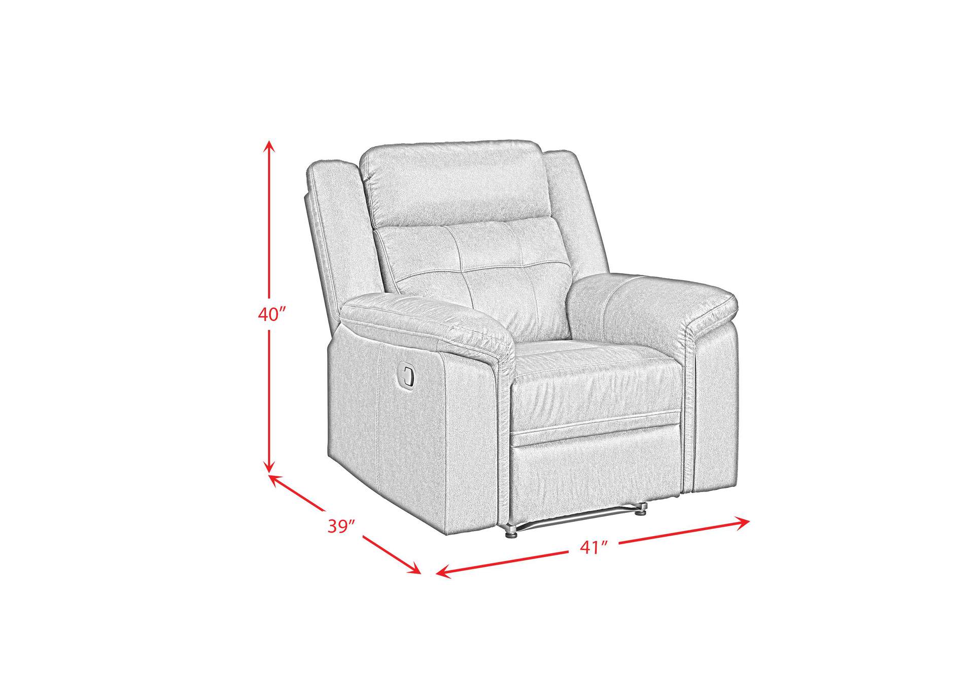 Epic Motion Recliner In Buxley Brown image 3