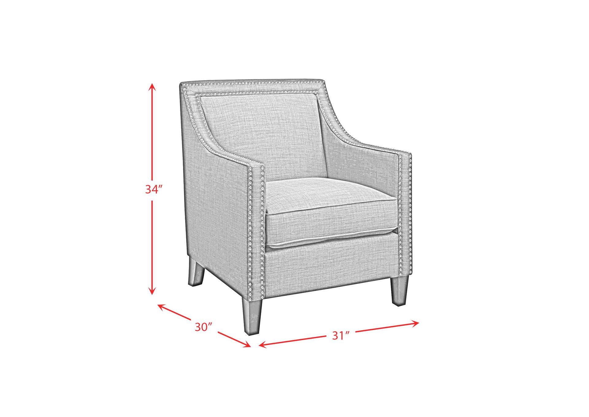 Erica 497 Chair With Chrome Nails Heirloom Aqua - Teal
