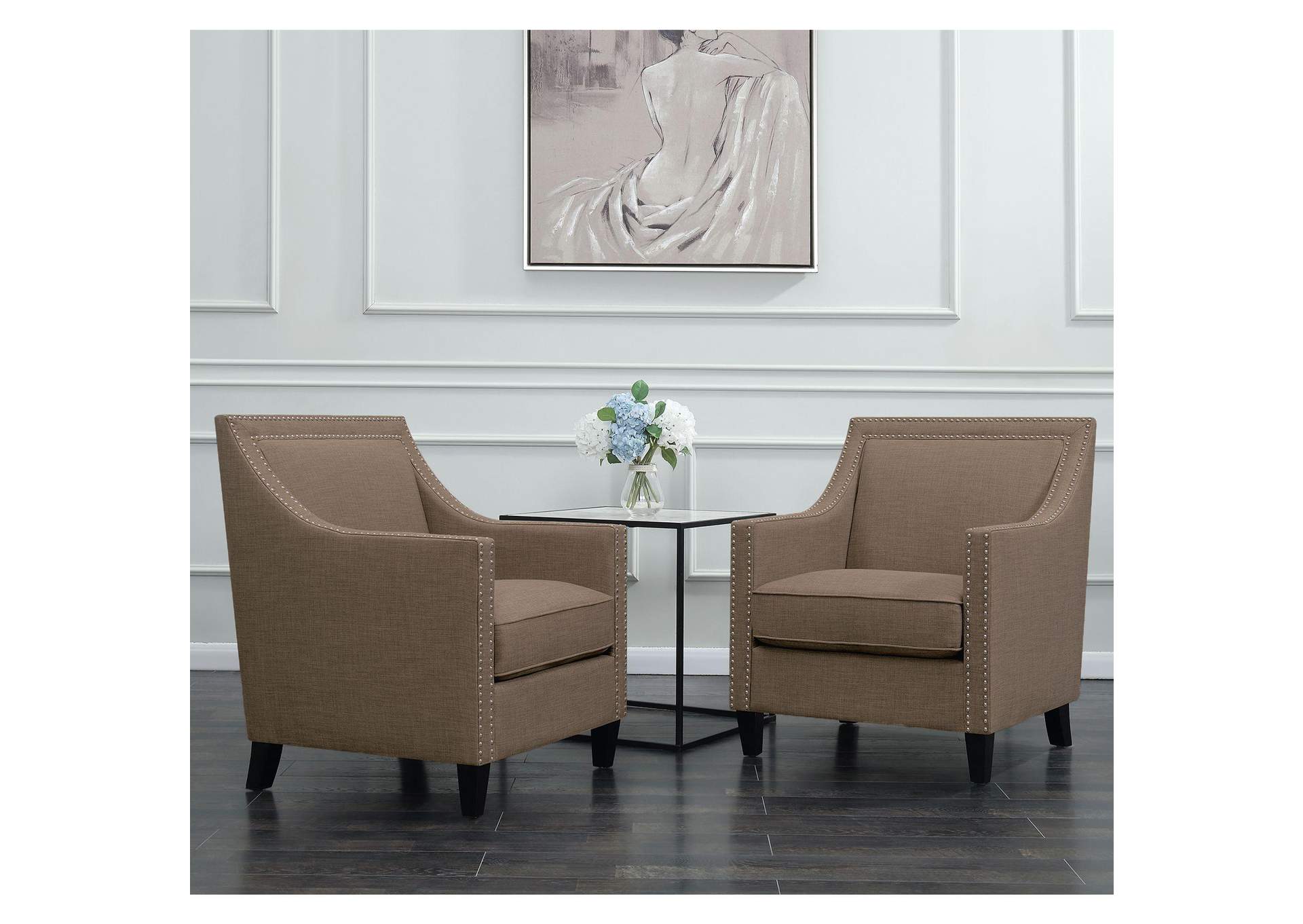 Erica 497 Chair With Chrome Nails Heirloom Smoke image 1