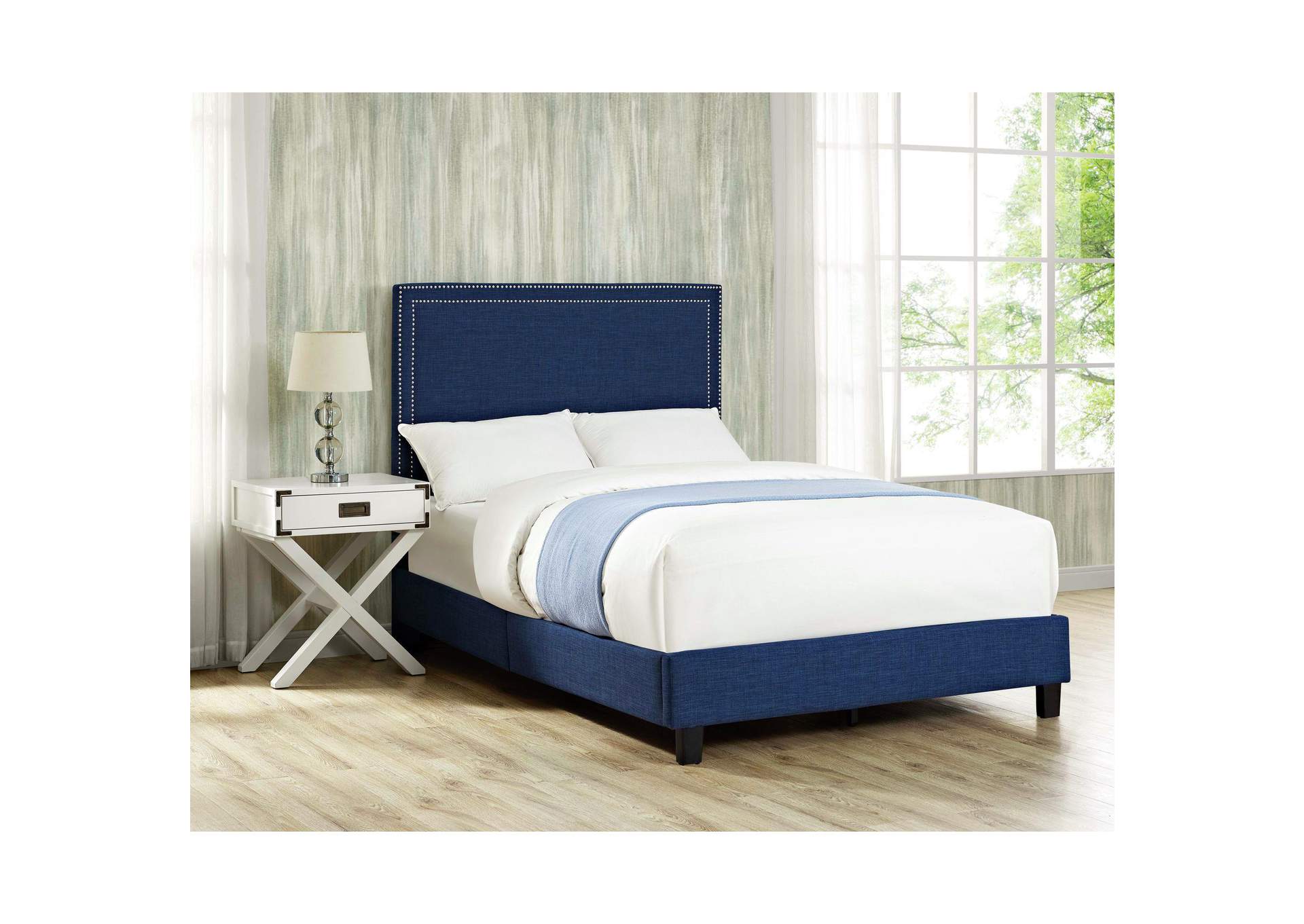 Erica Full Bed In Heirloom Blue image 1