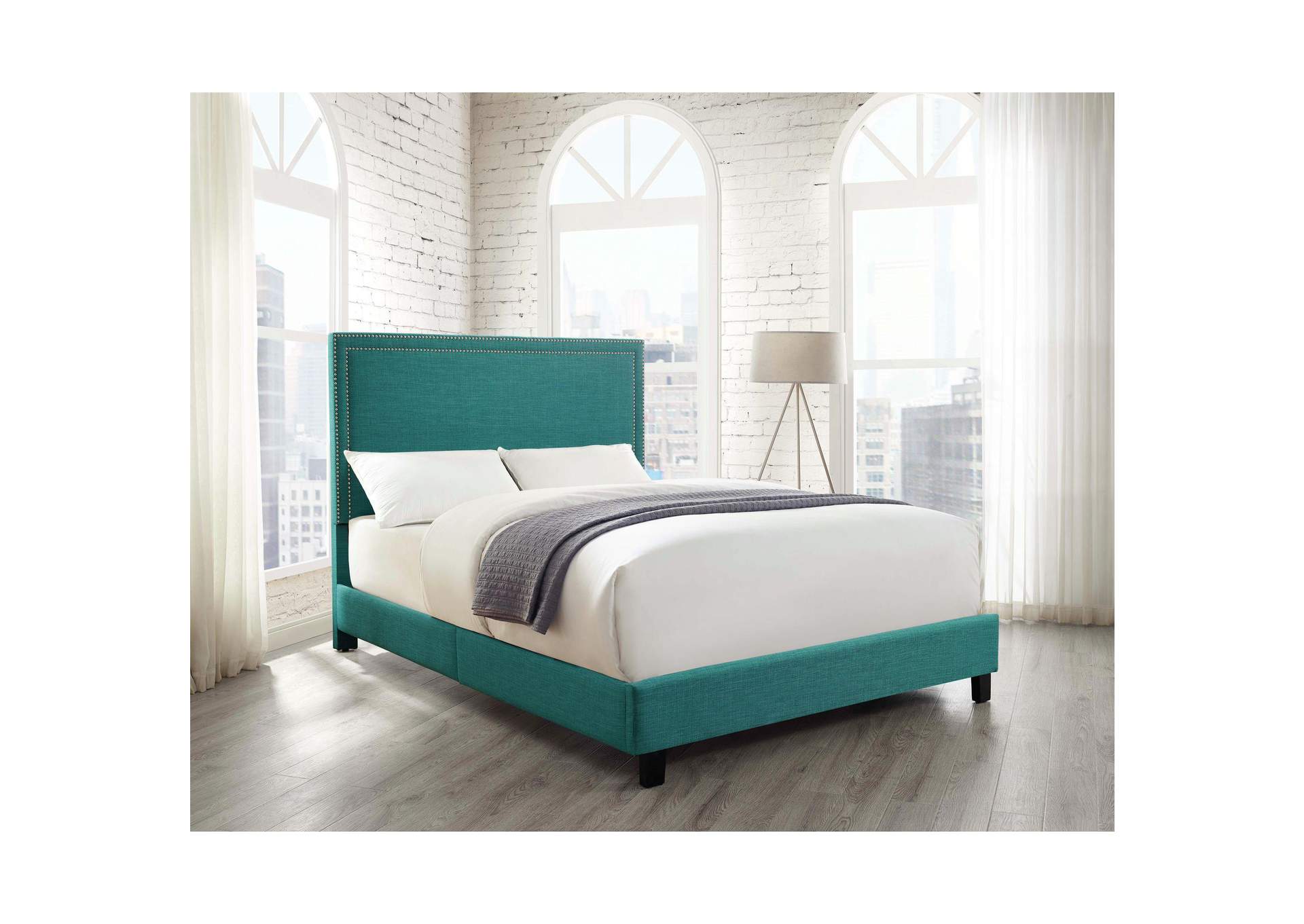 Erica Queen Bed In Heirloom Teal image 1