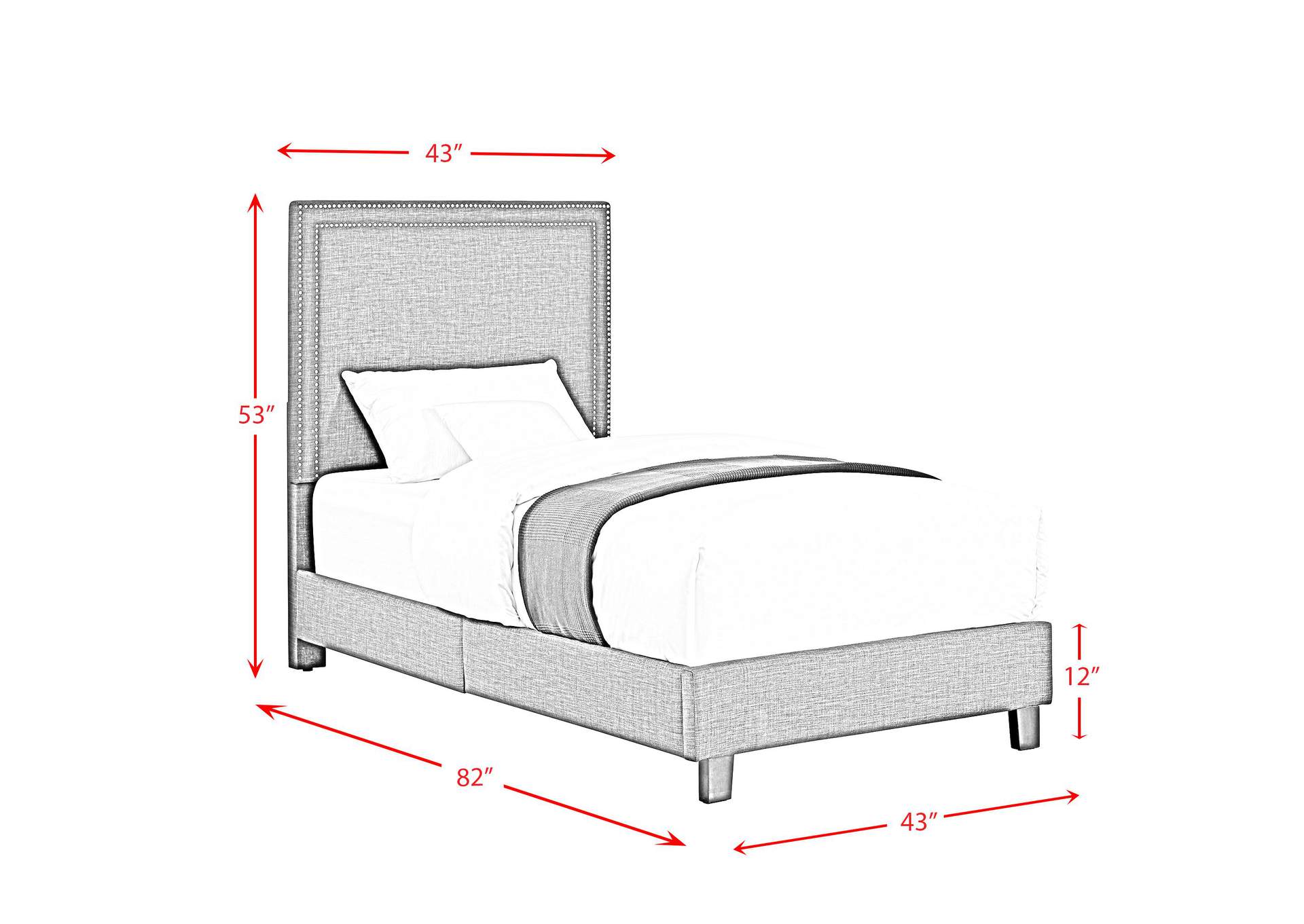 Erica Twin Bed In Heirloom Blue image 5