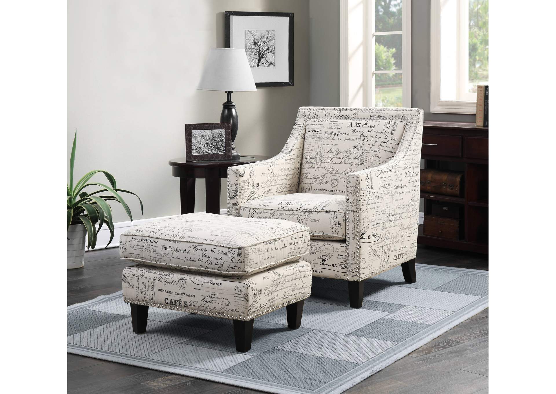 Erica Chair Ottoman image 1