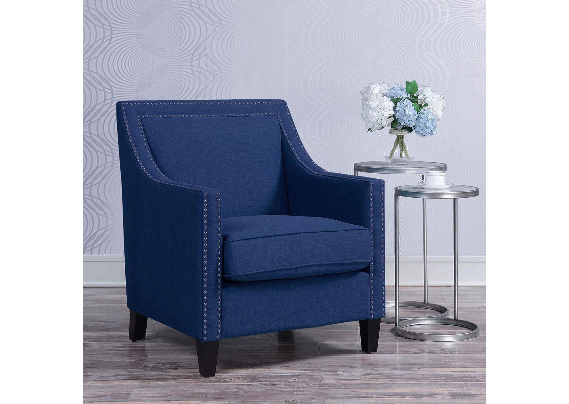 Erica 497 Chair With Chrome Nails Heirloom Blue image 1