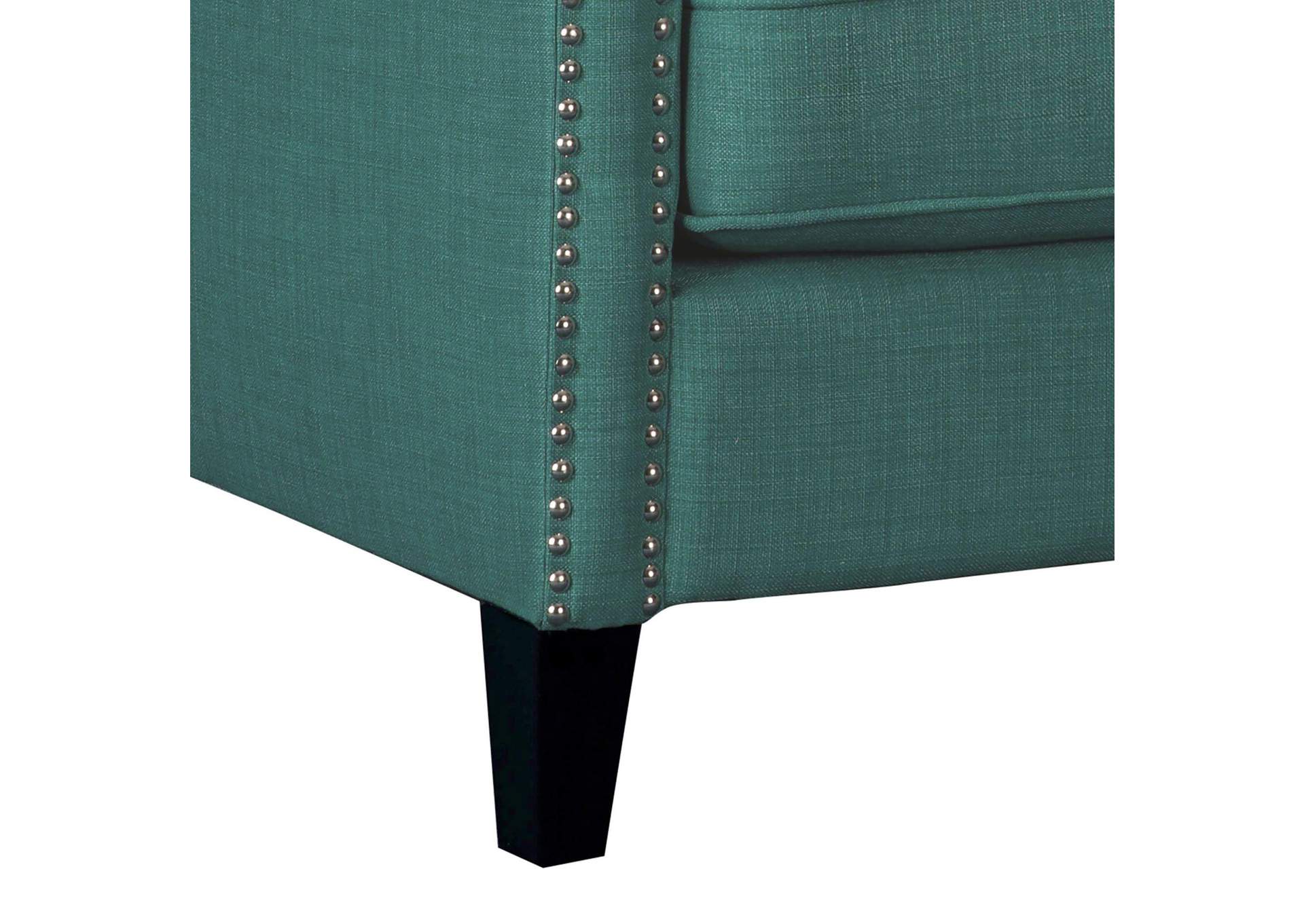 Erica 497 Chair With Chrome Nails Heirloom Aqua - Teal image 12