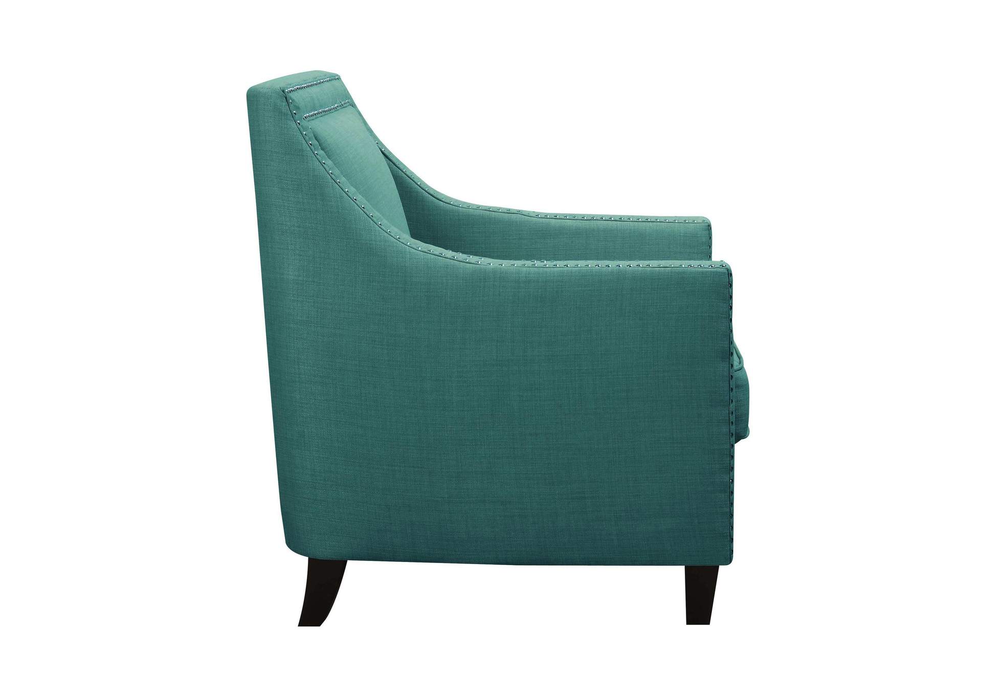 Erica 497 Chair With Chrome Nails Heirloom Aqua - Teal image 3