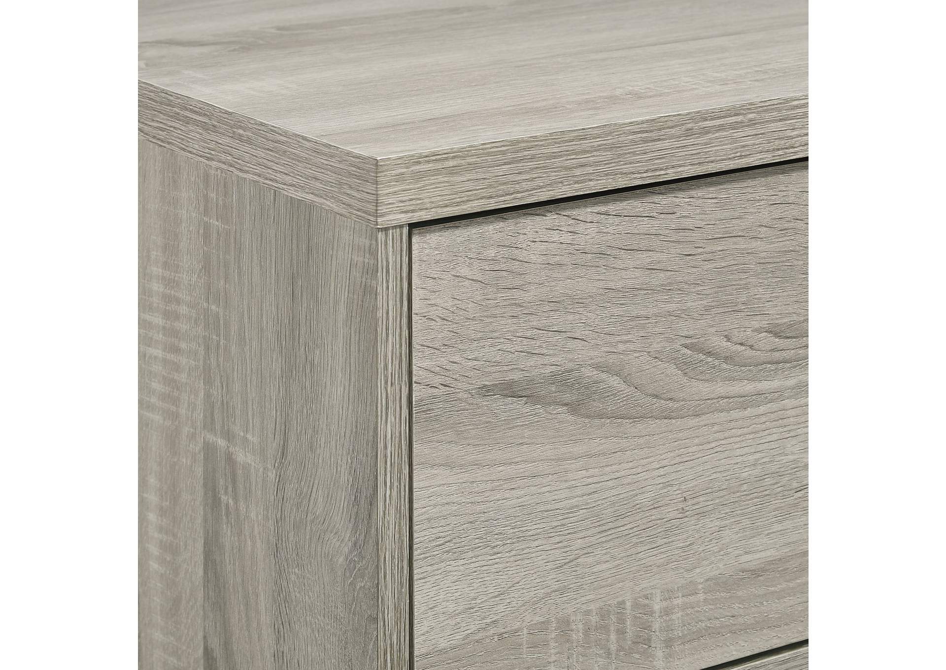 Ernesto Queen Panel 4 Piece Bedroom Set In Grey 3A