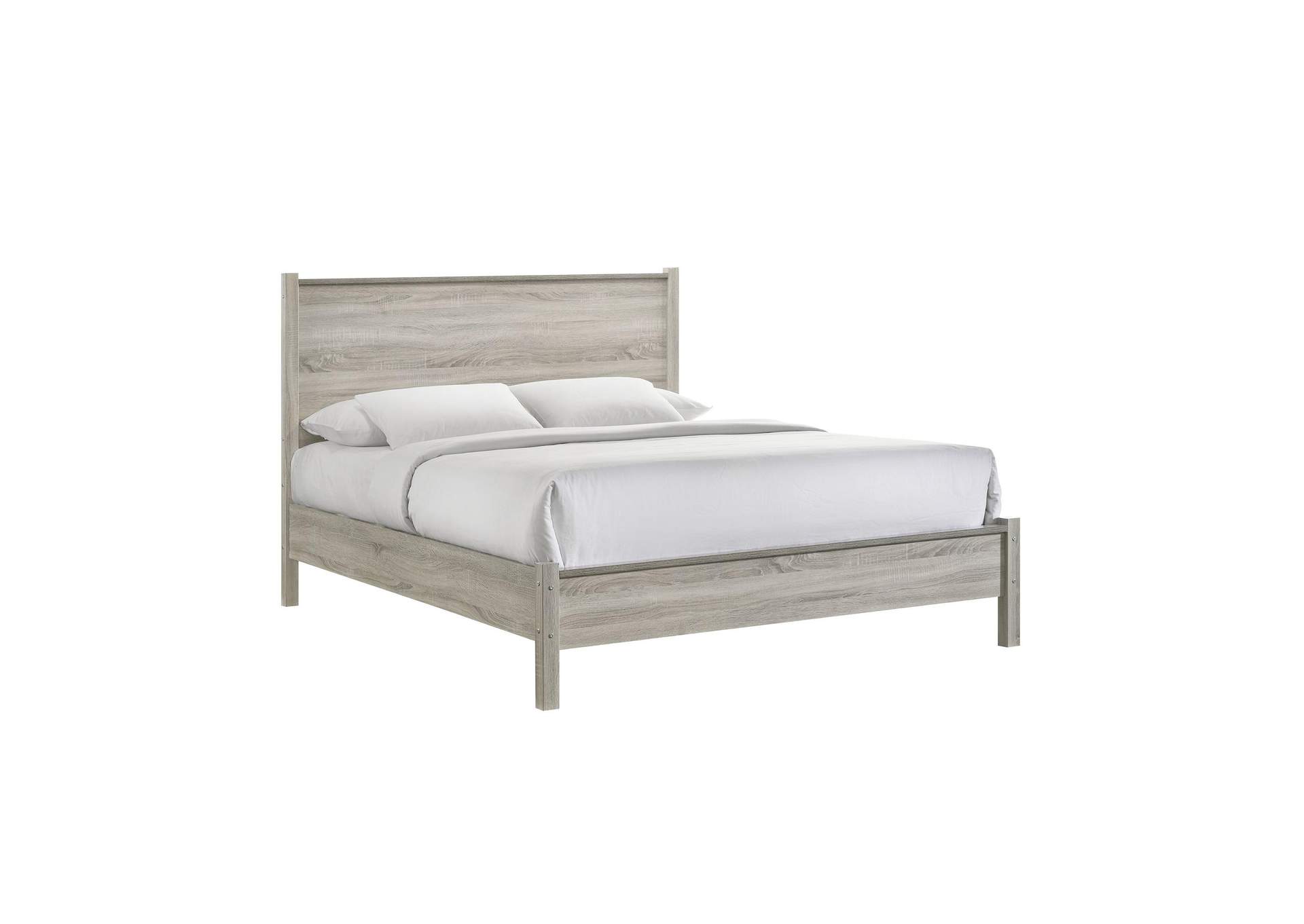 Ernesto Queen Panel Bed In Grey 3A image 7