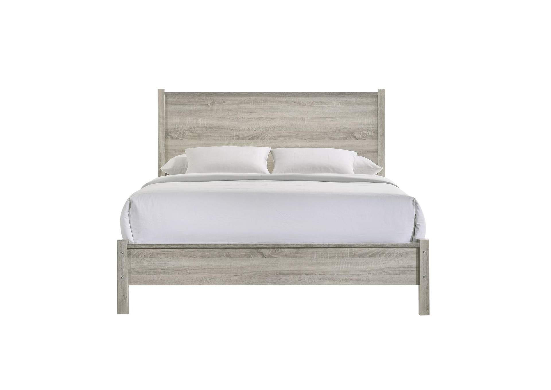 Ernesto Queen Panel Bed In Grey 3A image 8