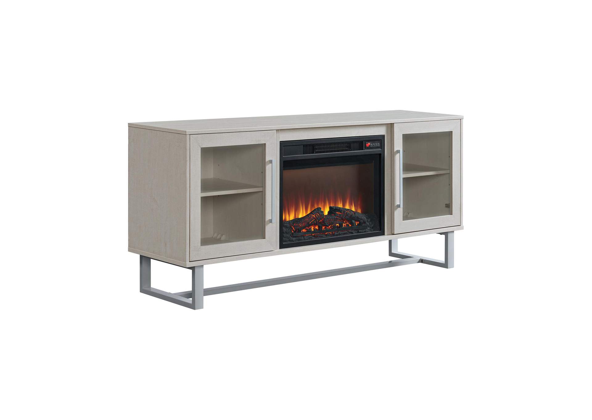 Estelle Console With 23 Fireplace Insert In Off - White image 3