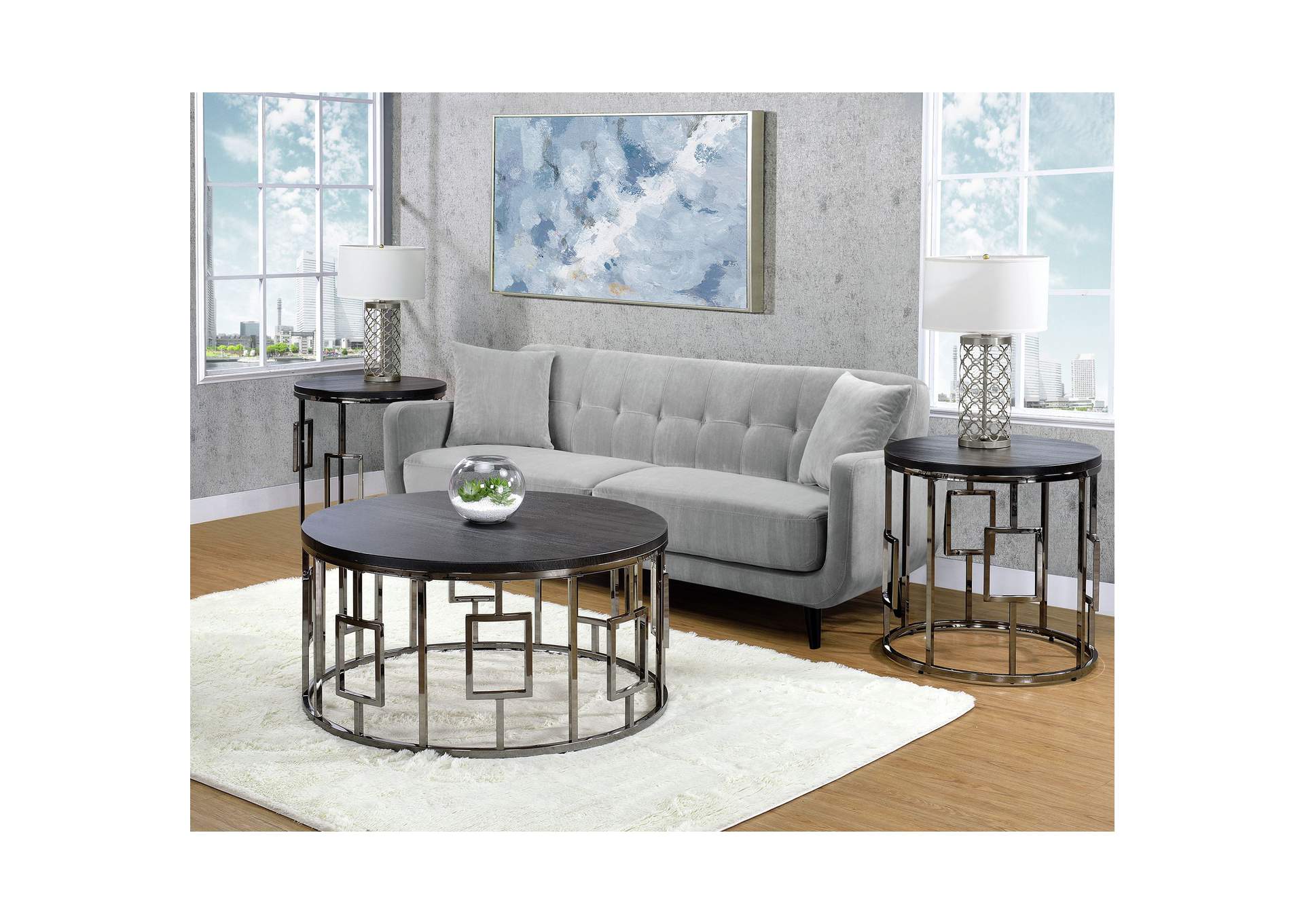Ester 3 Piece Occasional Table Set - Coffee Table Two End Table image 1