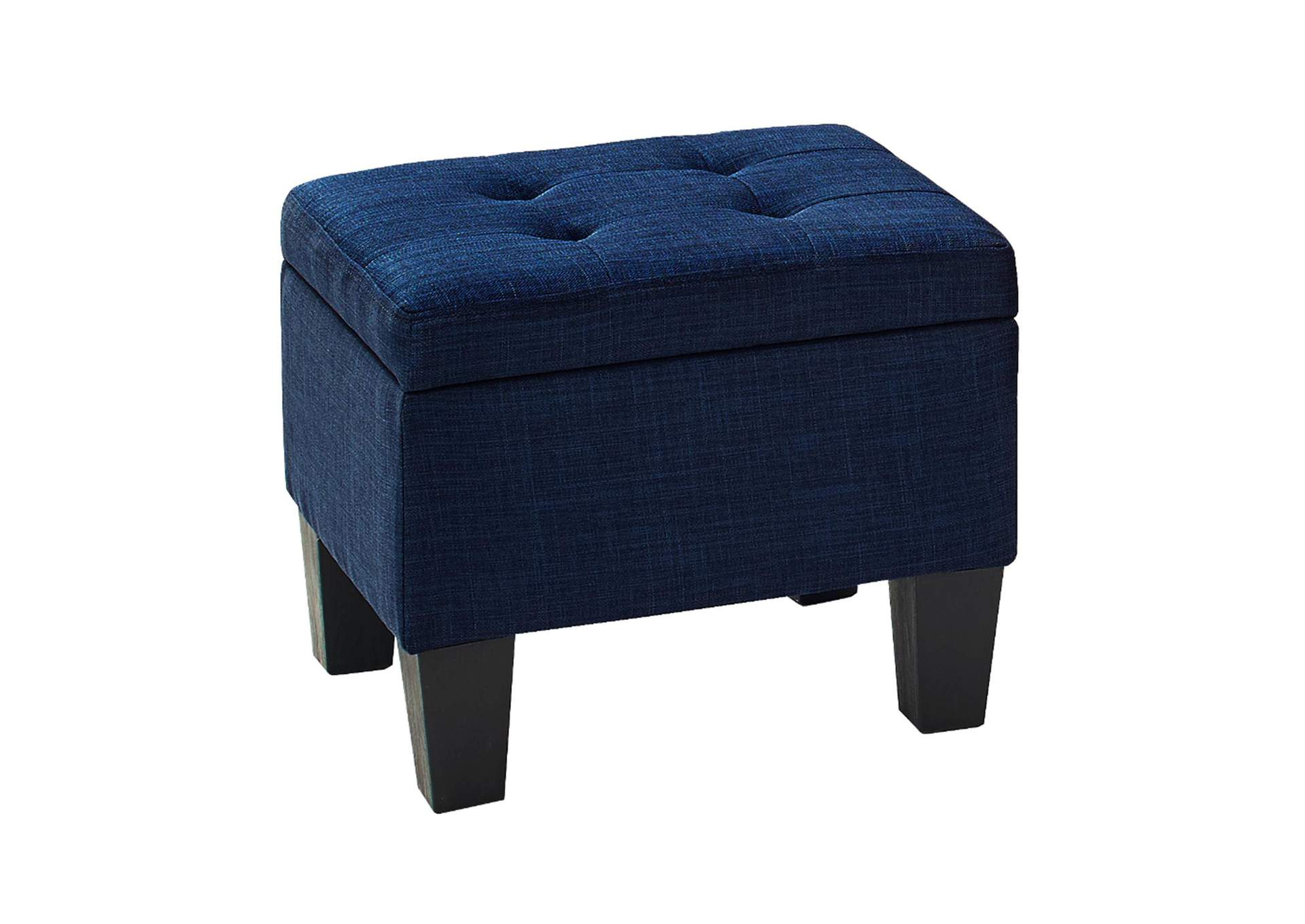 Ethan 3Pk Storage Bench With 2 Ottoman In Heirloom Blue A image 10