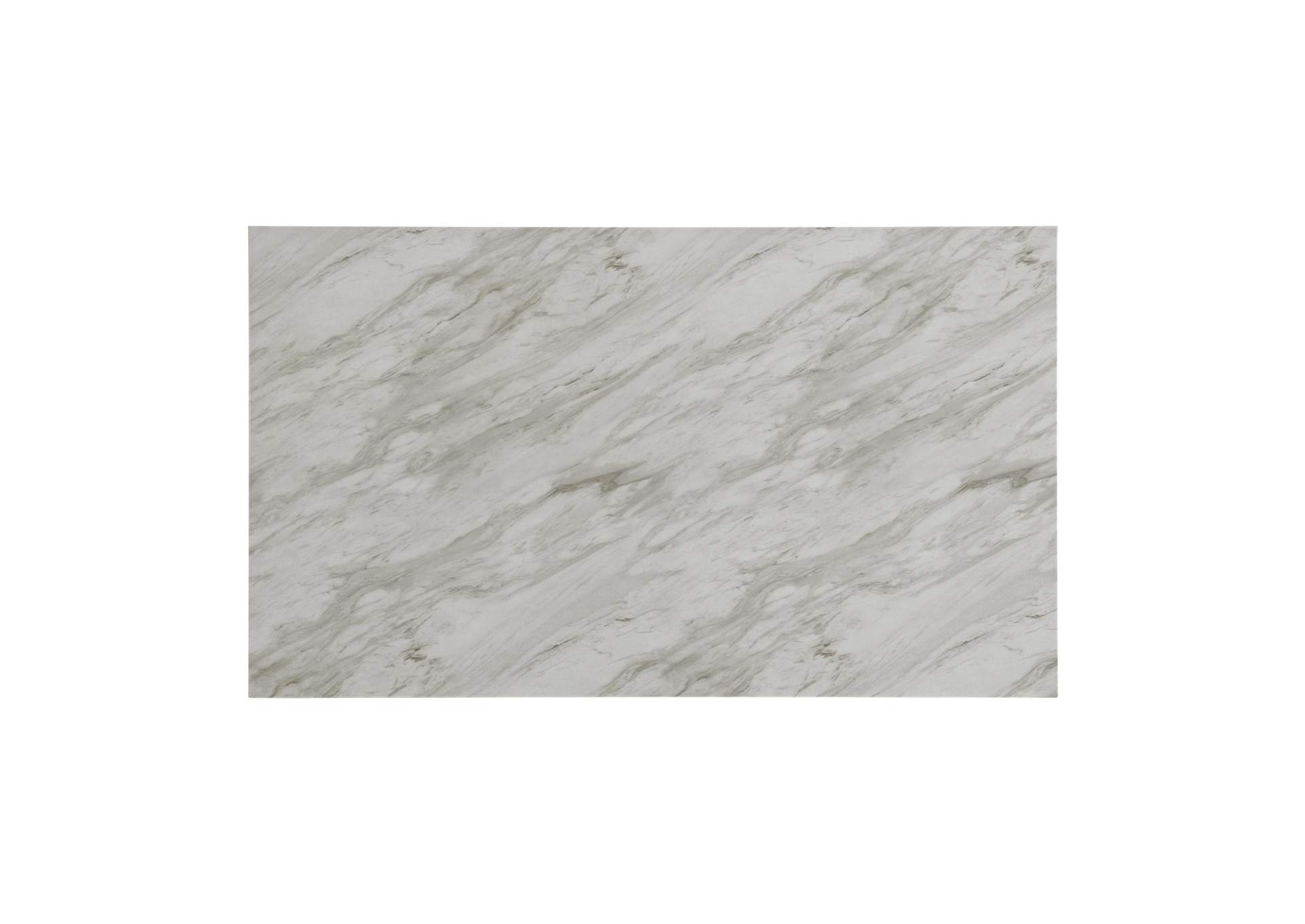 Everdeen Dining Table With White Faux Marble Top In Charcoal image 8