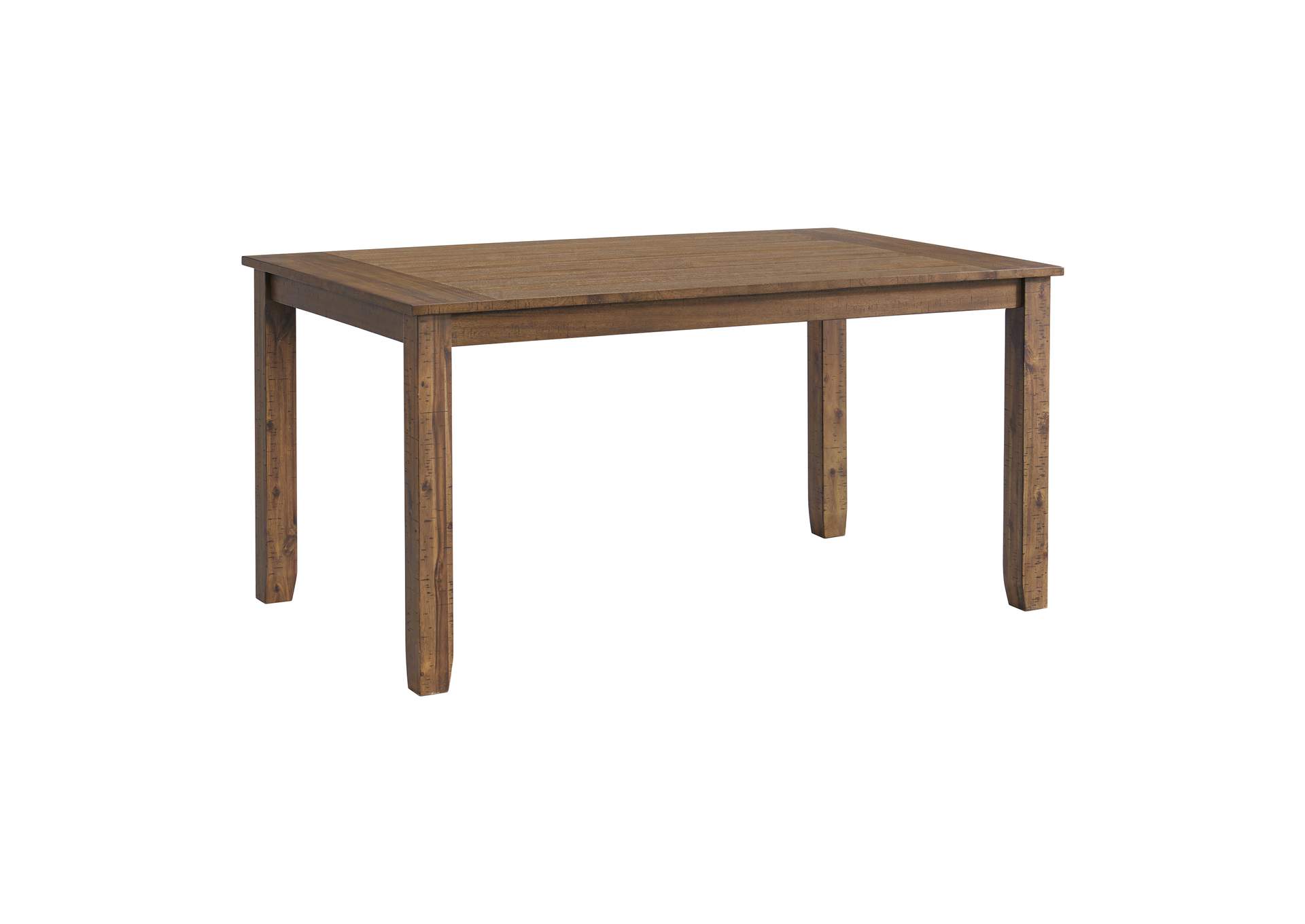 Everett 6 Piece Dining Set Table 4 Chairs Bench In Brown Acacia