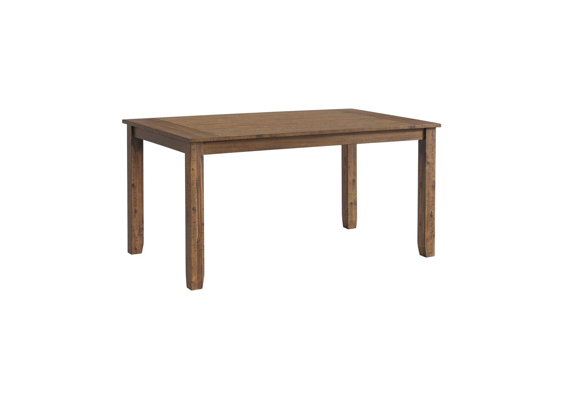 Everett 6 Piece Dining Set Table 4 Chairs Bench In Brown Acacia image 9