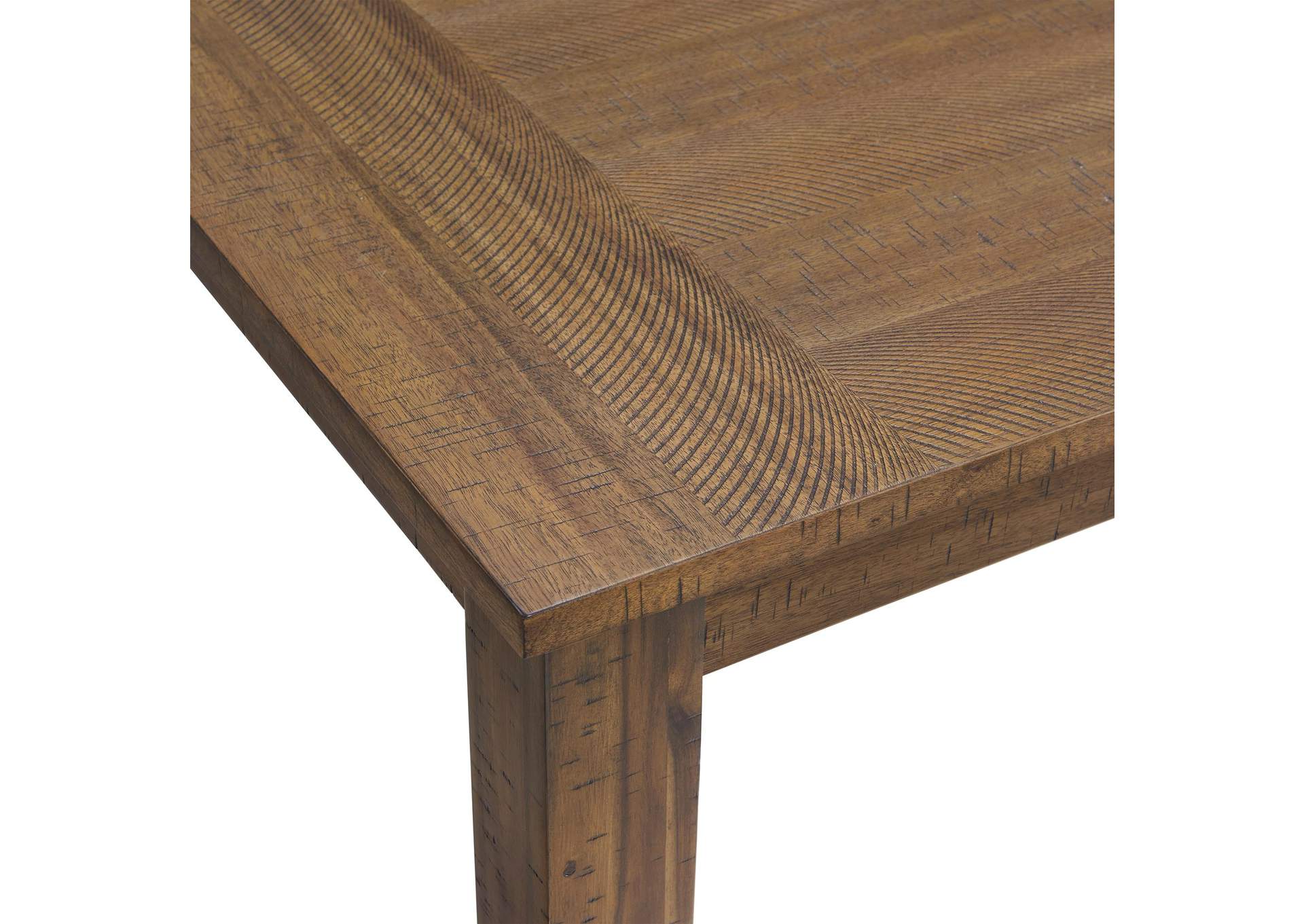 Everett 6 Piece Dining Set Table 4 Chairs Bench In Brown Acacia image 18