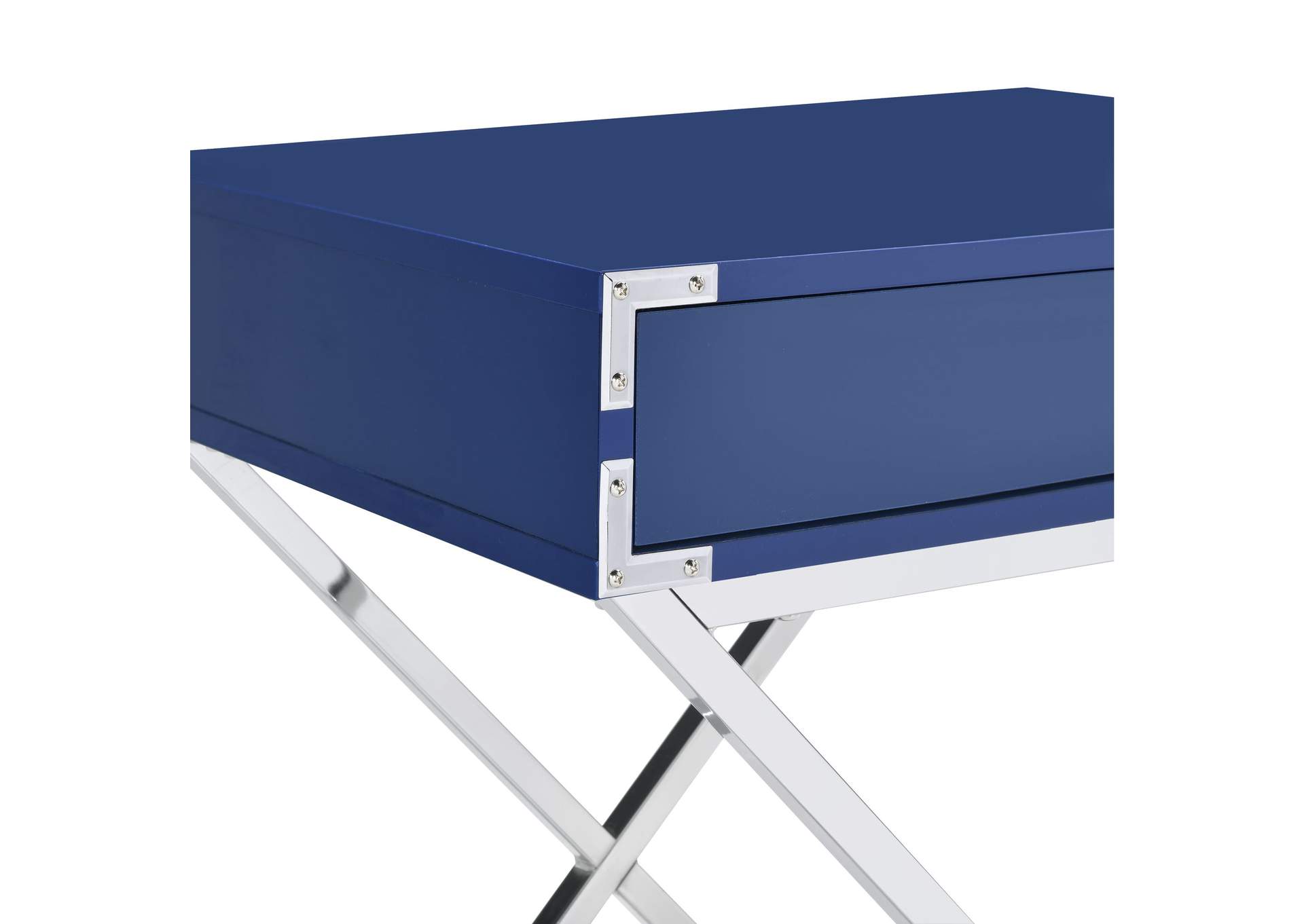 Evie Nightstand Glossy Blue image 5