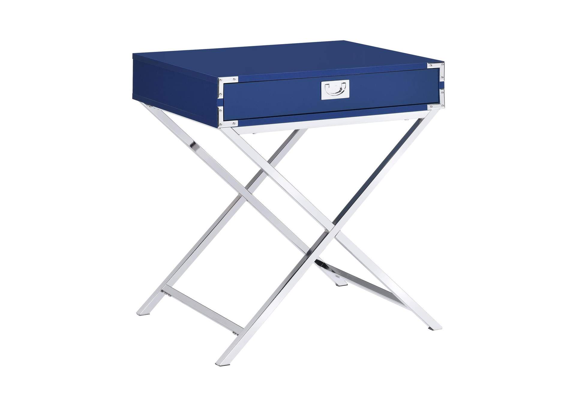 Evie Nightstand Glossy Blue image 9