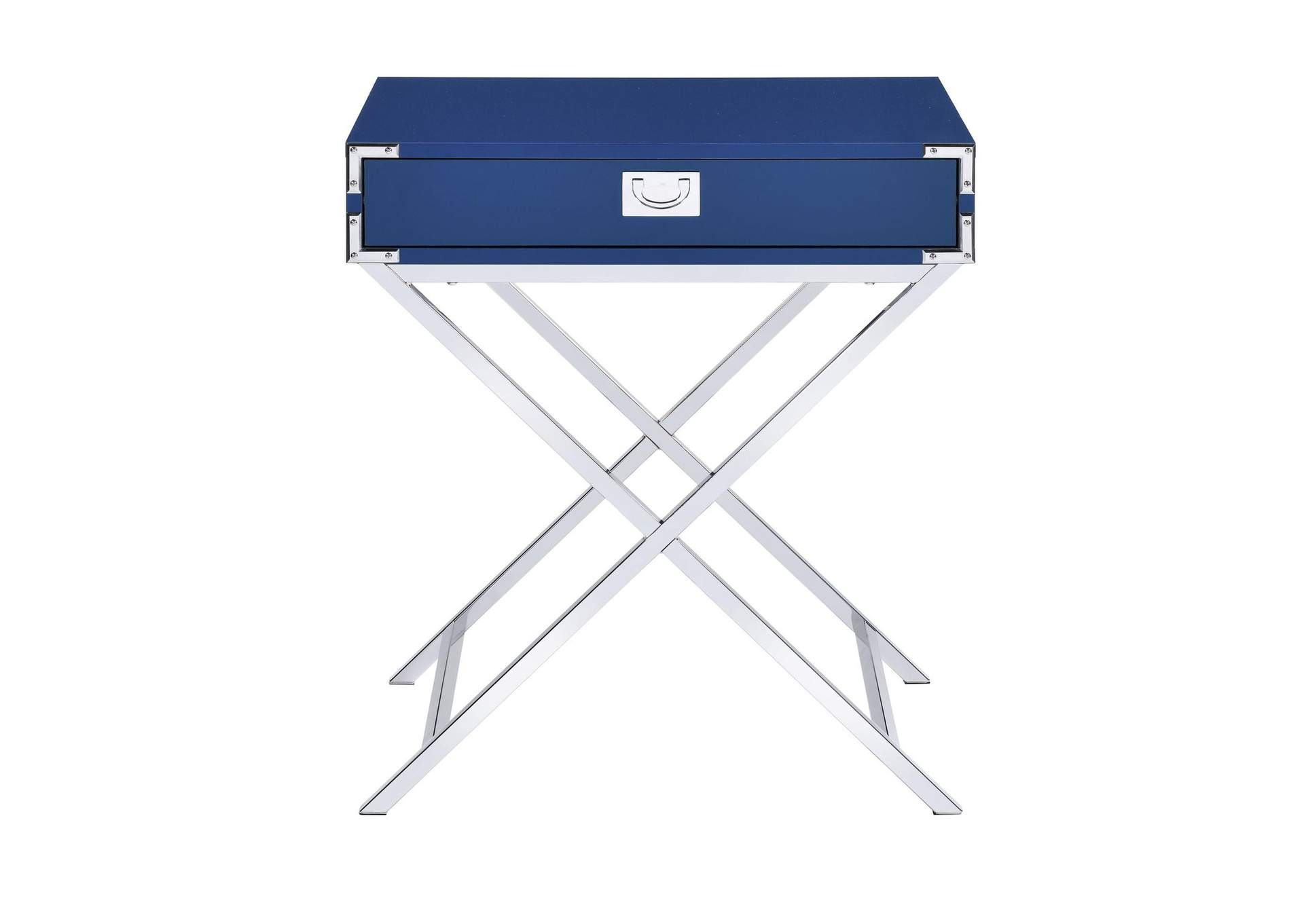 Evie Nightstand Glossy Blue image 7