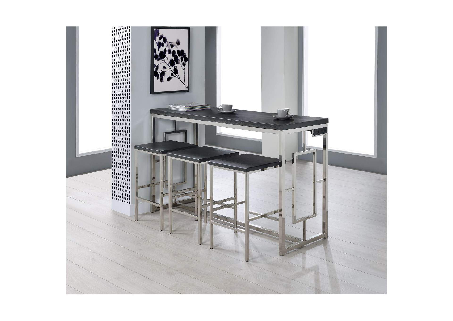 Ezra Bar Table 3 Stools image 1
