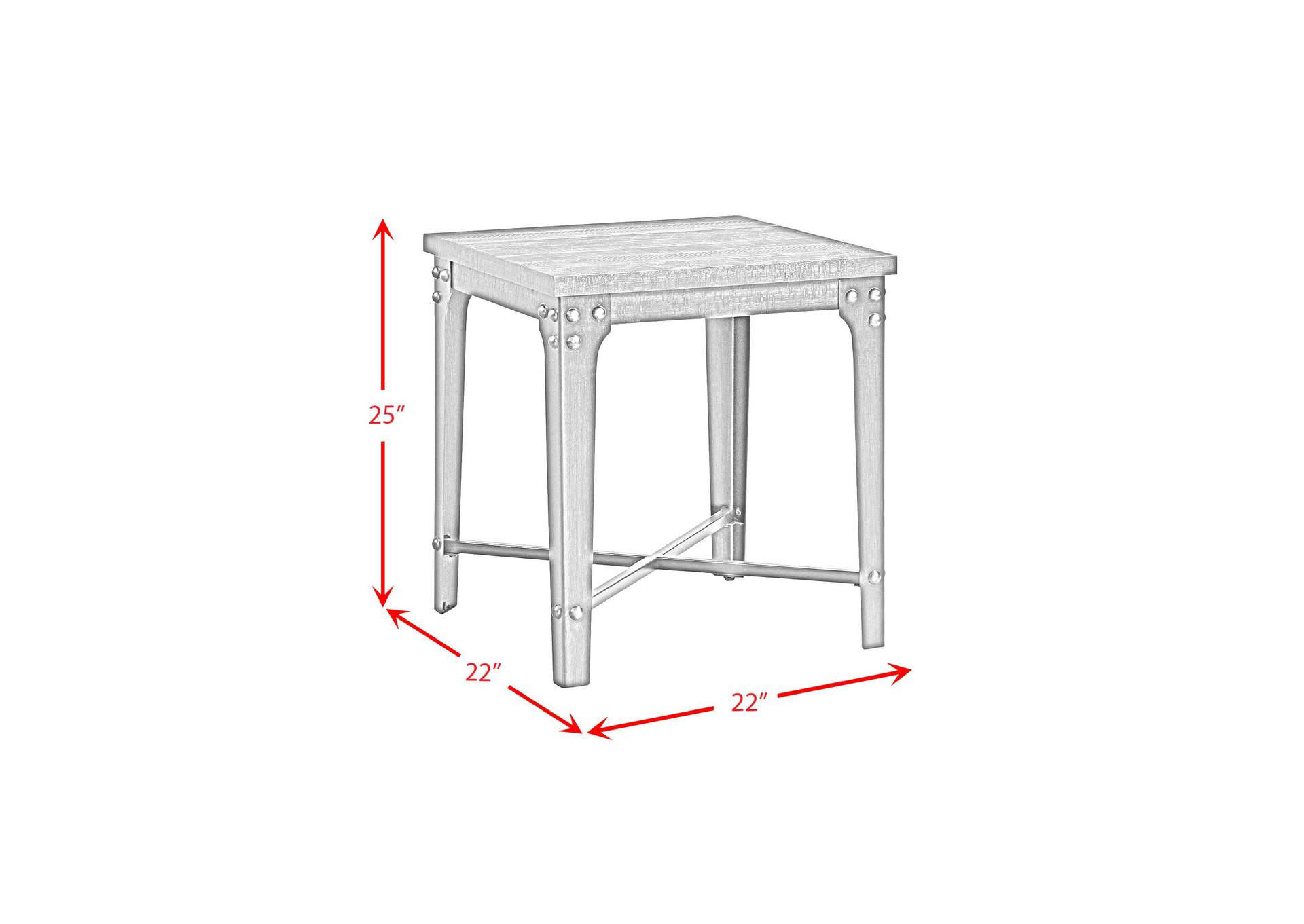 Factory End Table With Power Box USB image 4