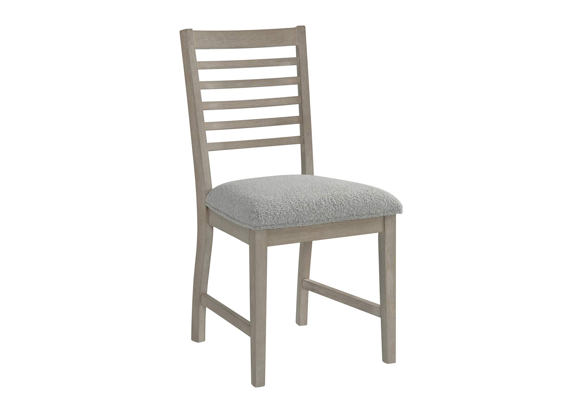 Fenway Dining Slat Back Side Chair In Grey Oak 2 Per Carton