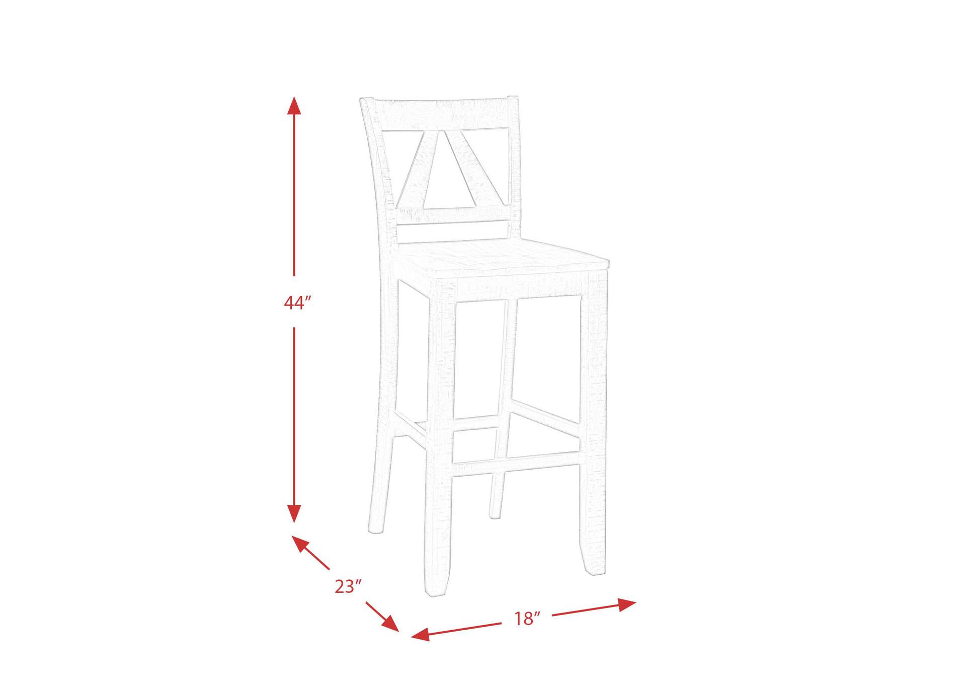 Finn 30 Bar Slat Back Stool With Wood Seat 3A 2 Per Carton image 8