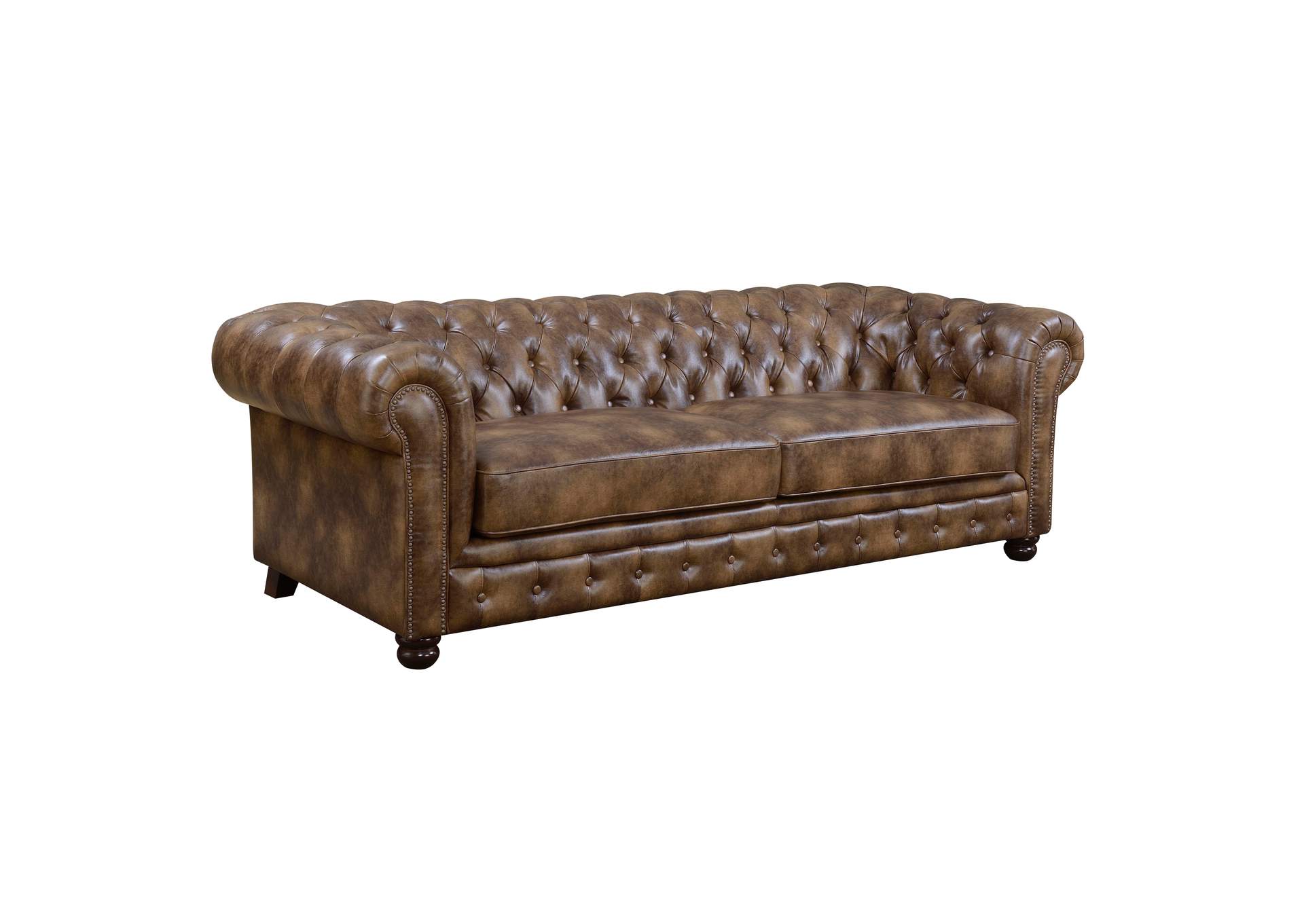 Florence 6366 Sofa 323 - 1 Brown Pu