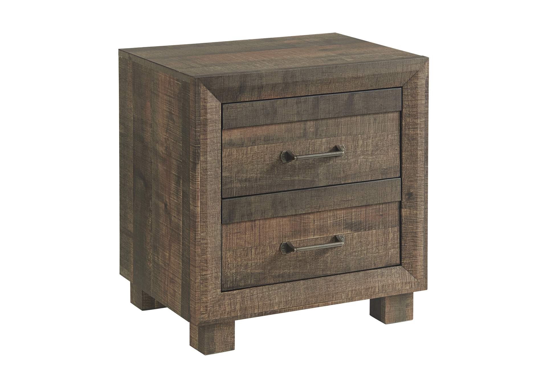 Fort Worth 2 - Drawer Nightstand With USB In Brown