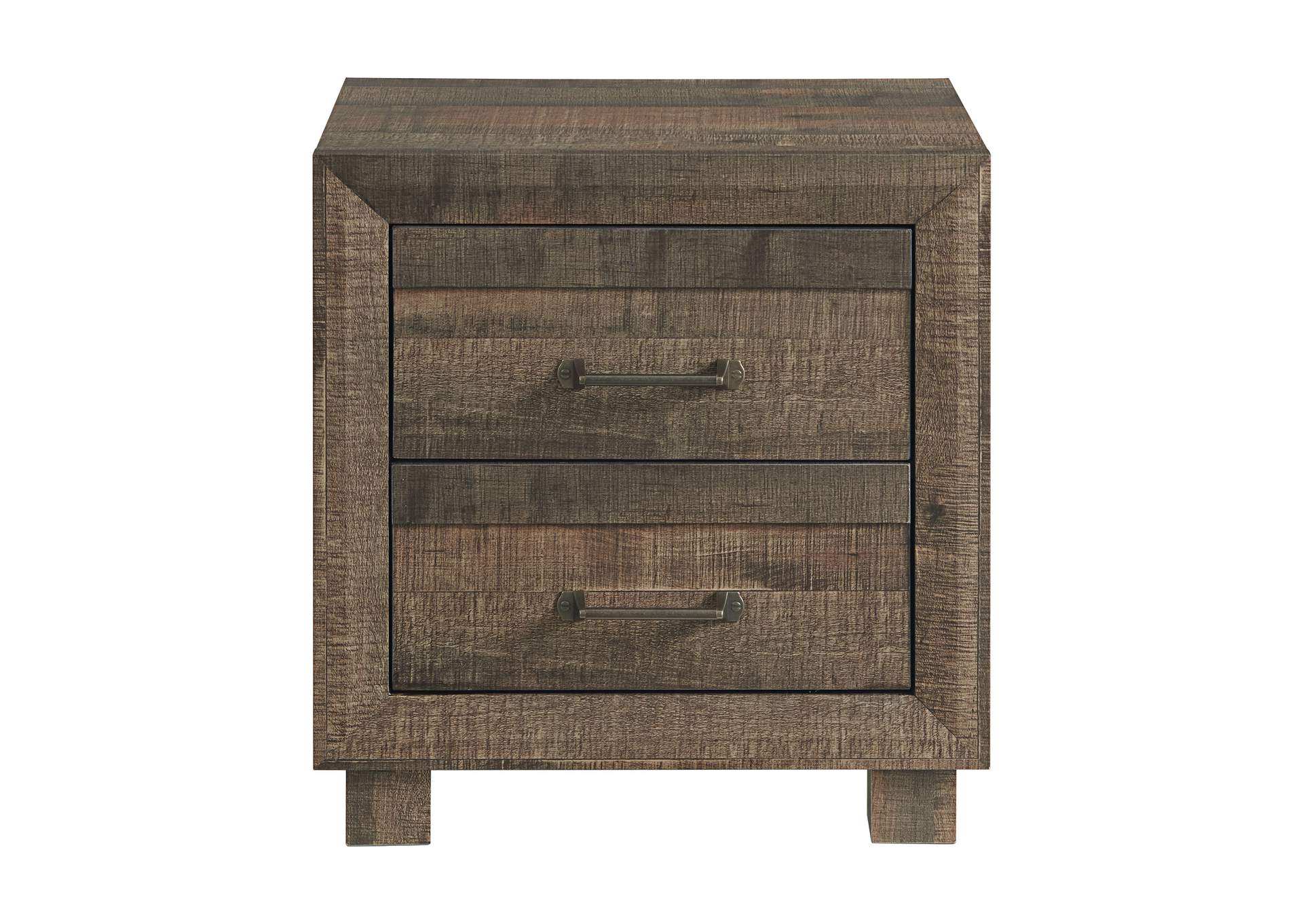 Fort Worth 2 - Drawer Nightstand With USB In Brown