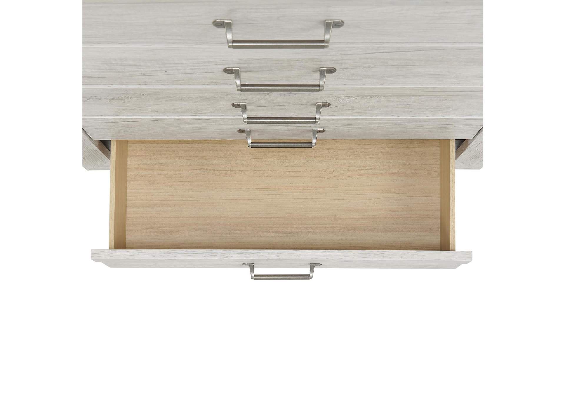 Fort Worth 5 - Drawer Chest In White Sturdy Act image 7