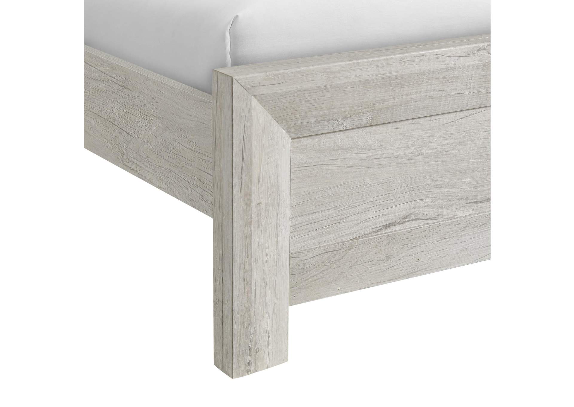 Fort Worth Queen Bed With Lights USB In White image 6