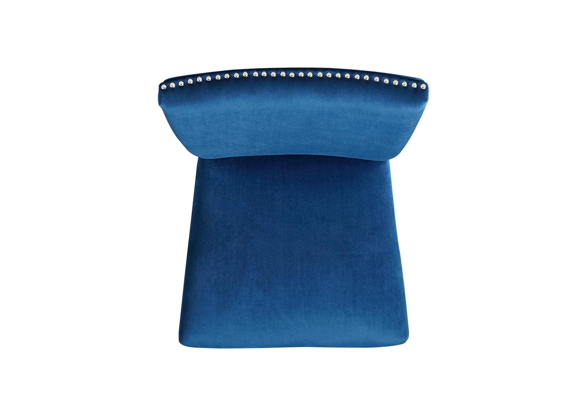 Francesca Rectangular Dining Blue Velvet Side Chair 2 Per Pack image 10