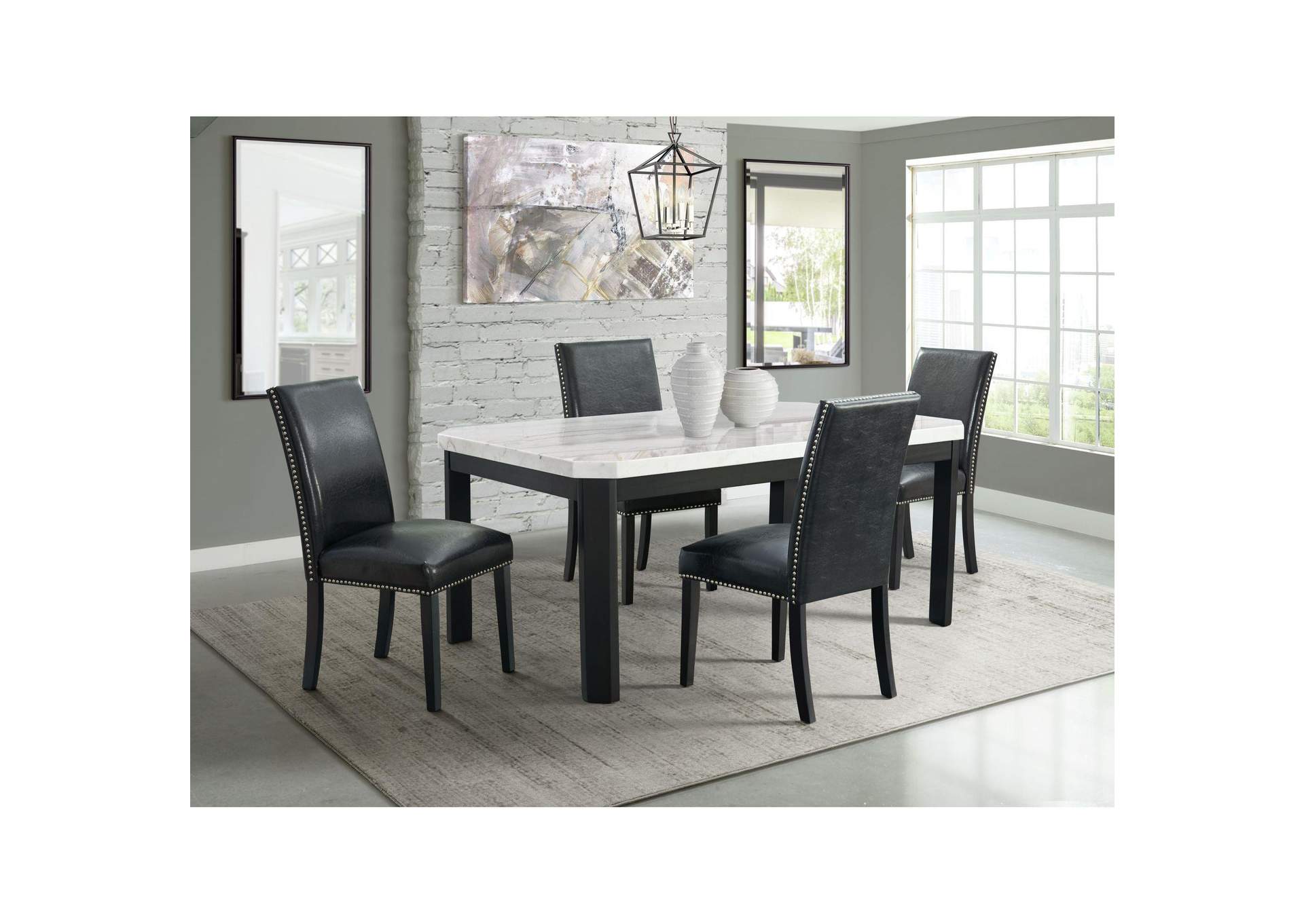 Meridian Dining Side Chair Black 2 Per Pack image 1
