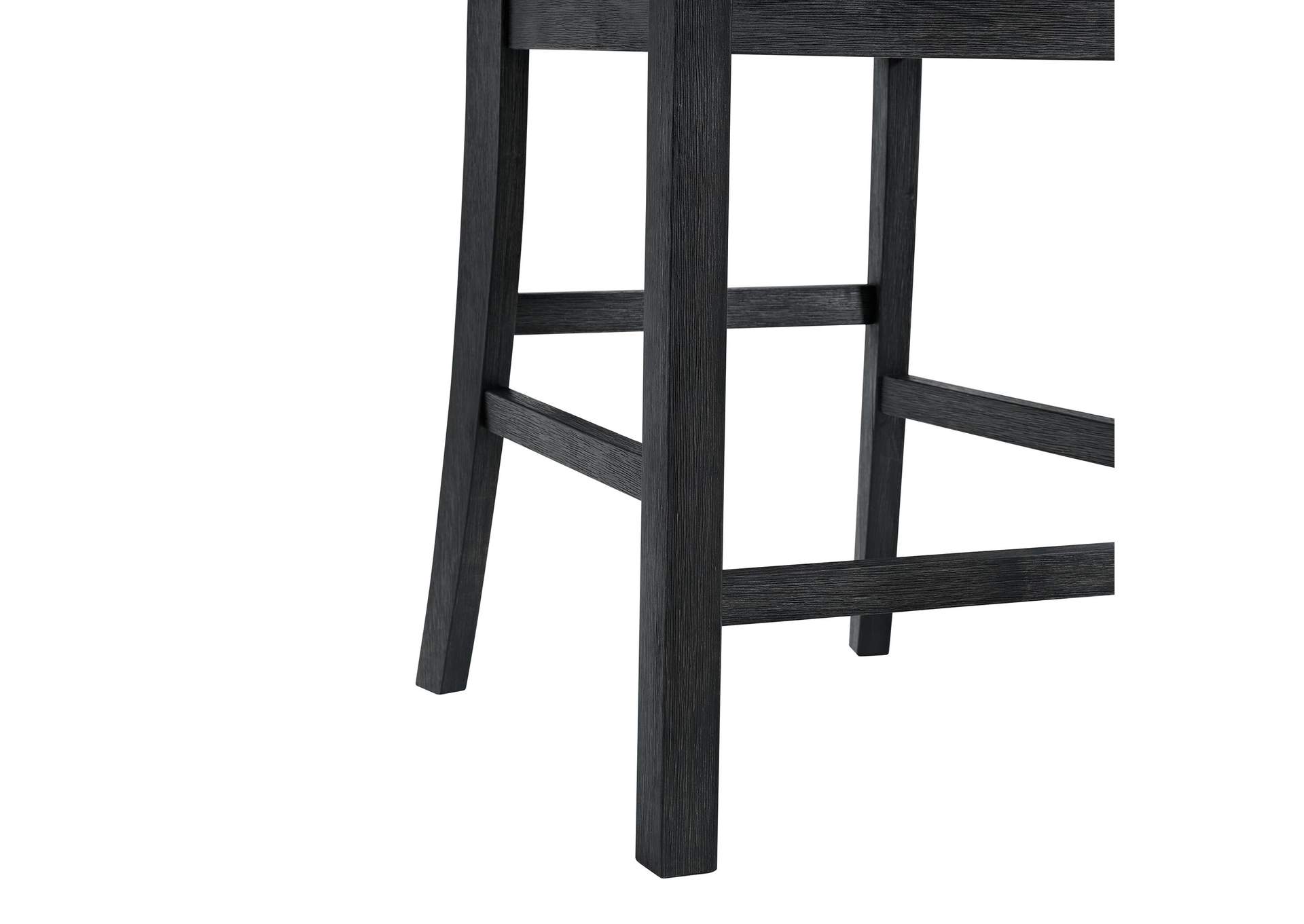 Garcia 5 Piece Counter Set With Table And 4 Chairs In Black image 7