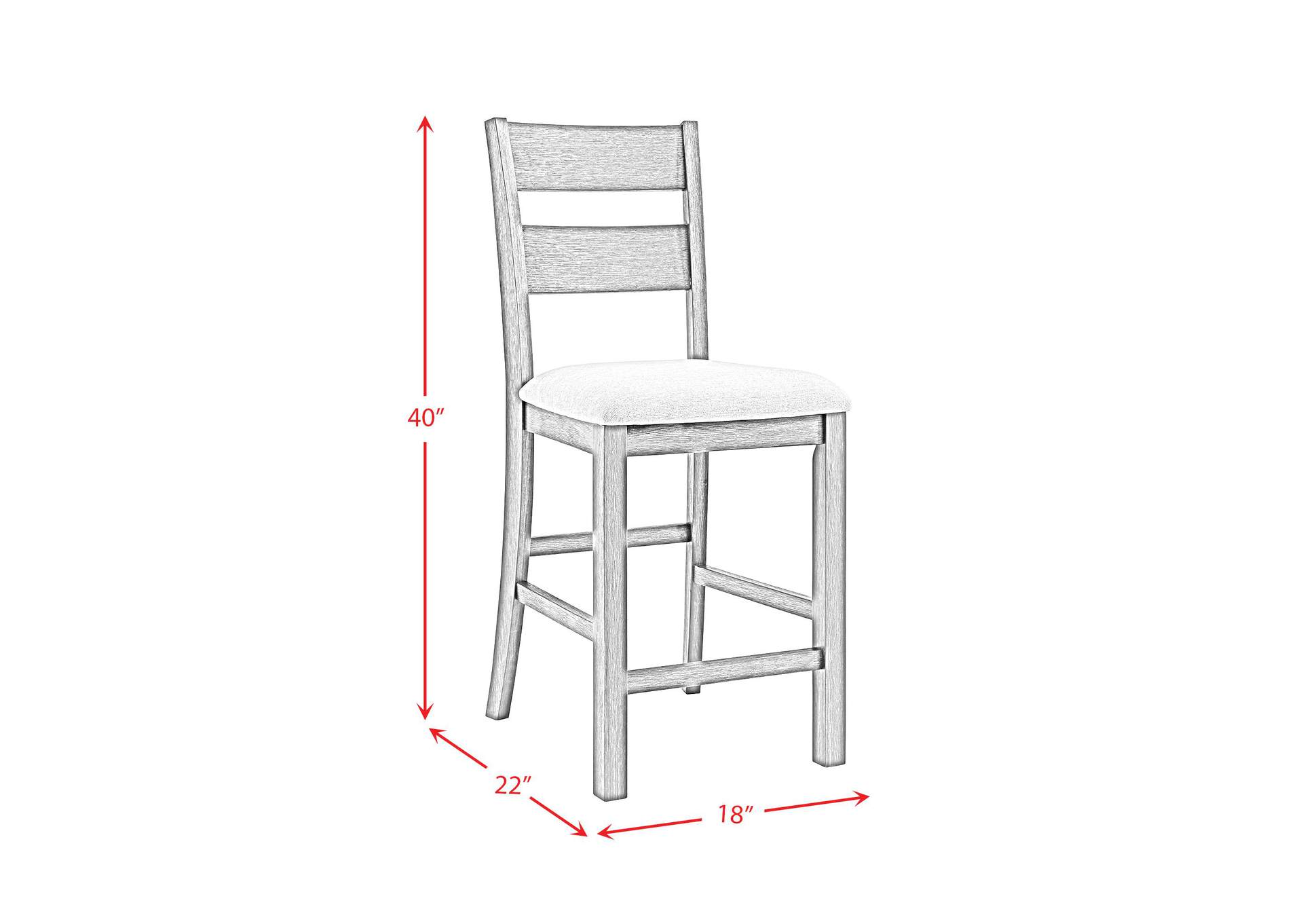 Garcia 5 Piece Counter Set With Table And 4 Chairs In Black image 9