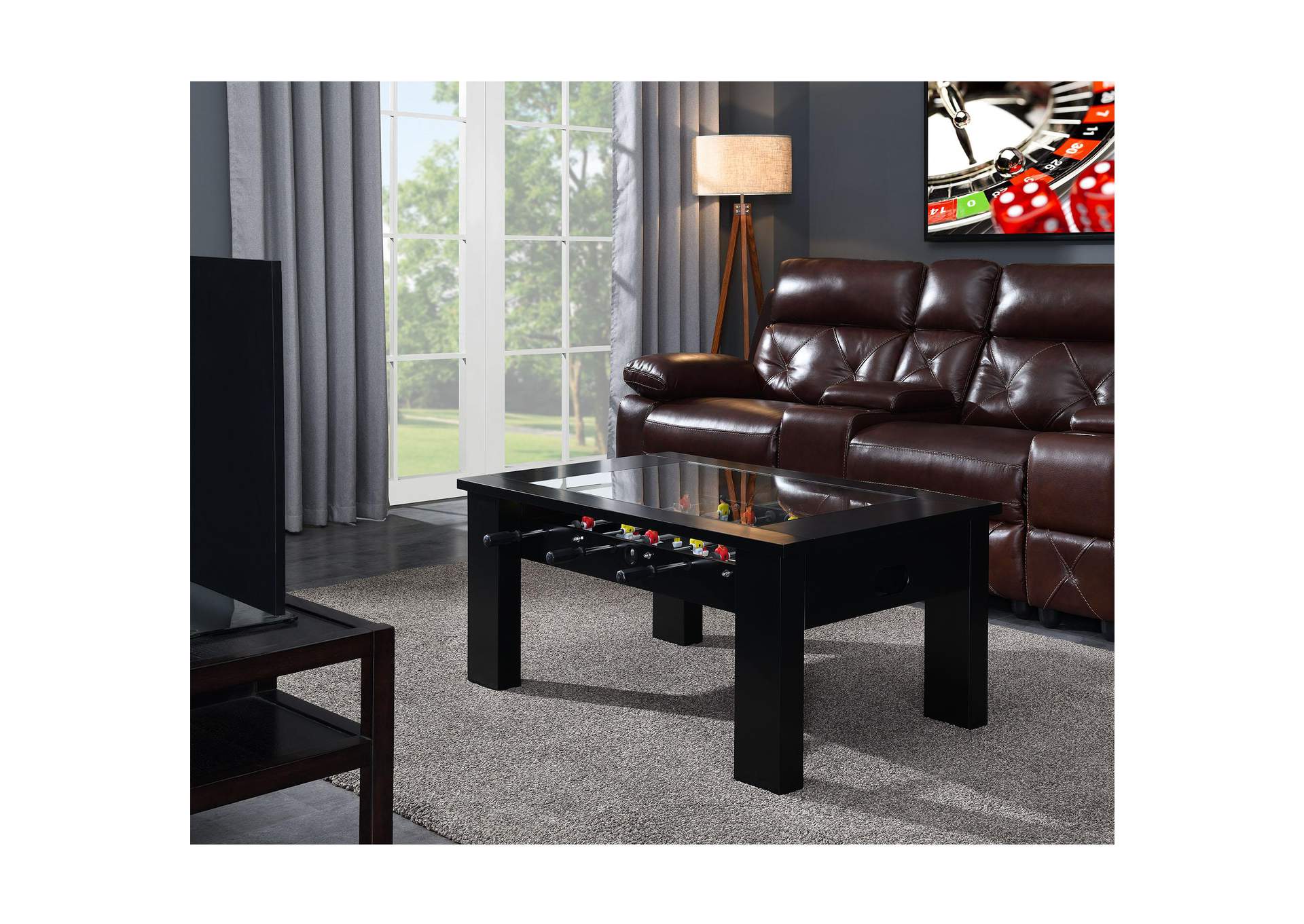 Giga Foosball Table Ssg - 110601 Black Foosball Table image 1
