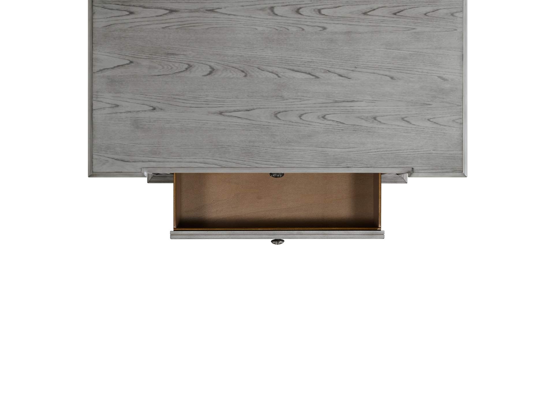 Glenmore King Panel 5 Piece Bedroom Set In Aged Grey image 12