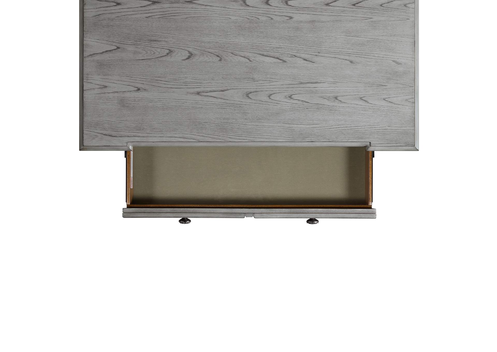Glenmore King Panel 5 Piece Bedroom Set In Aged Grey image 3