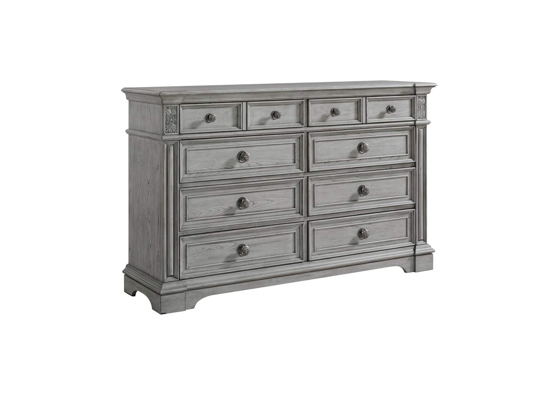 Glenmore 8 - Drawer Dresser In Aged Grey image 3