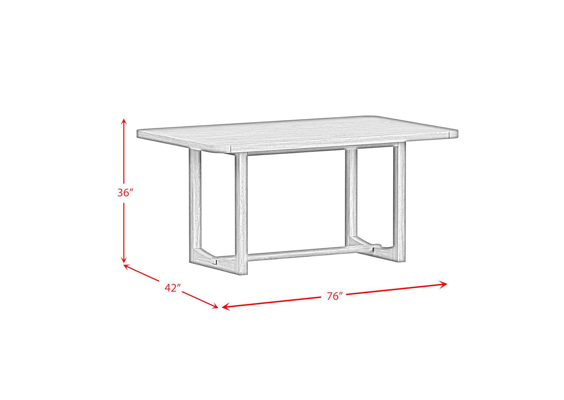 Glinda Counter Table In Brown image 5