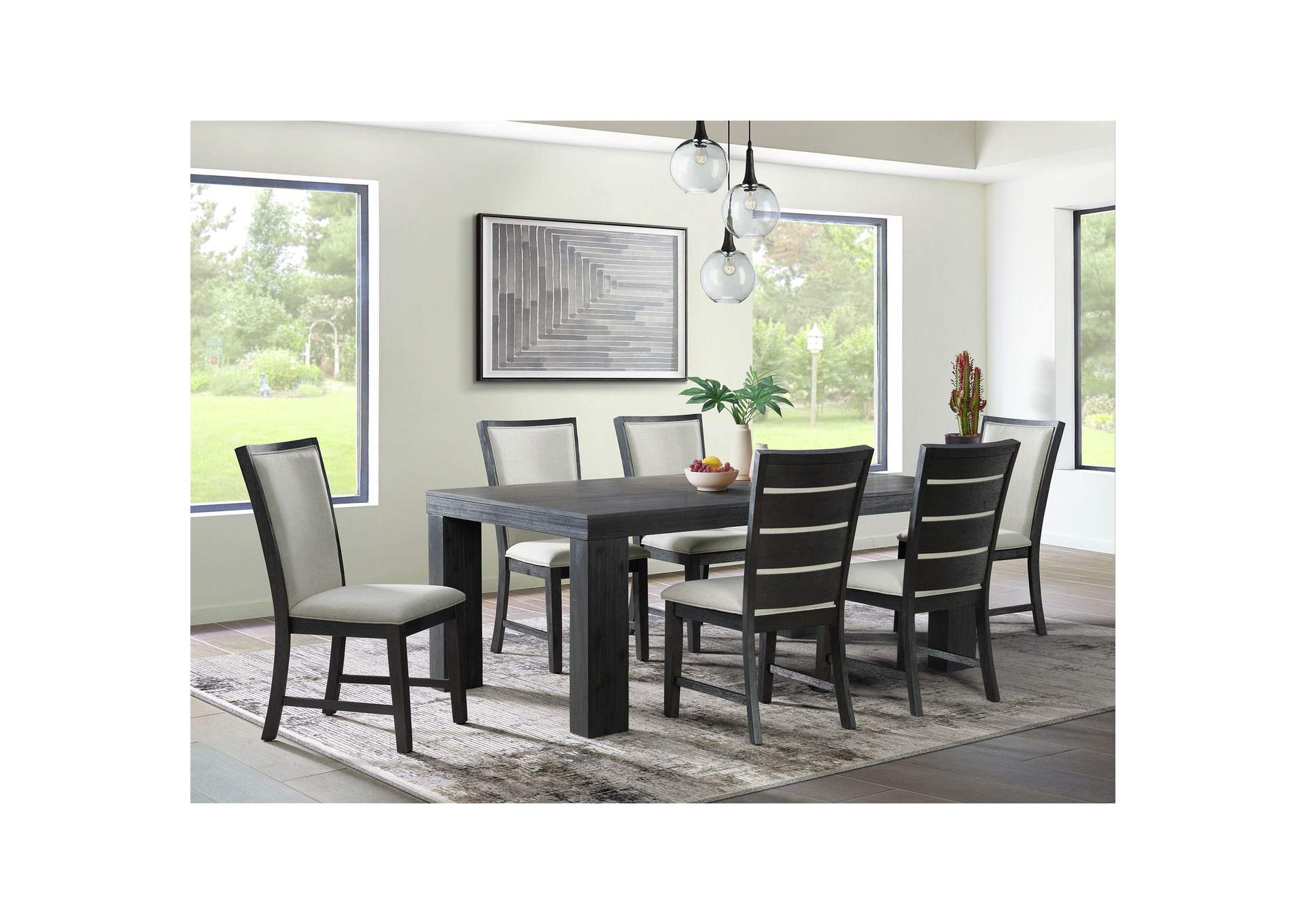 Grady Rectangle Dining Table Black image 1