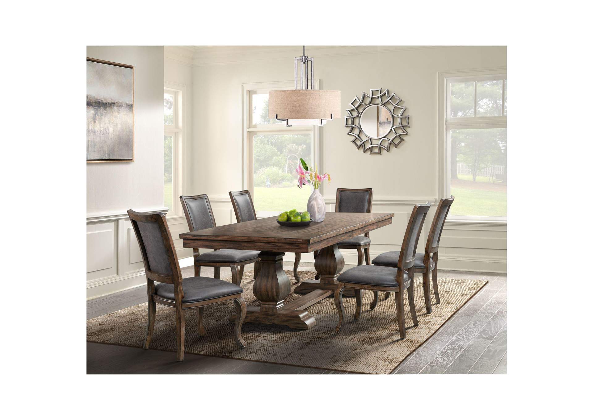 Gramercy Dining Rectangle Back Chair With Pu Back 2 Piece Per Carton image 1