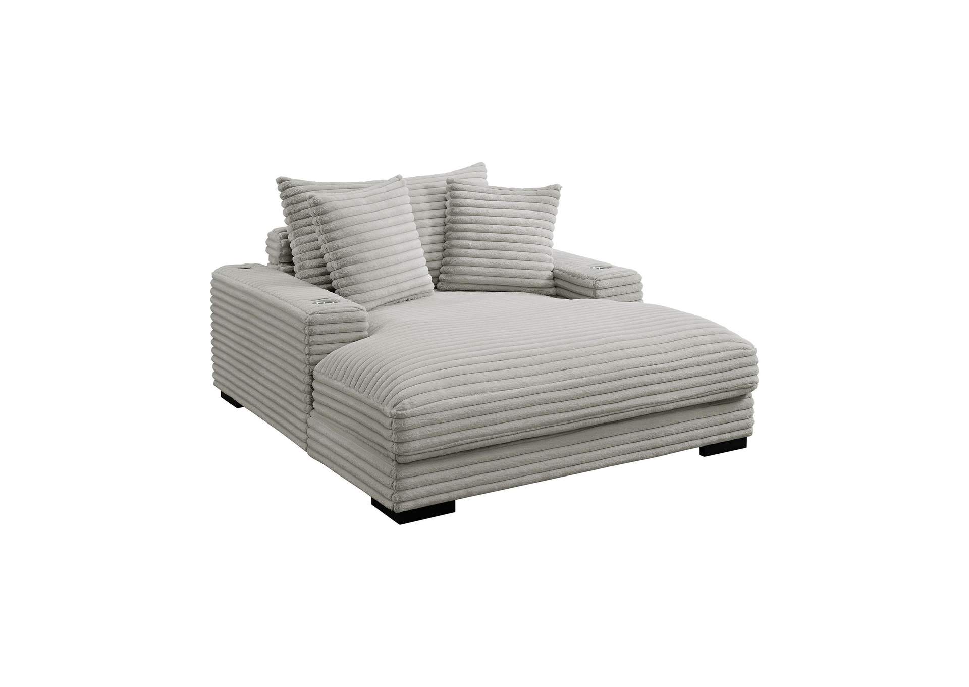 Grande Chaise With 2 Pillows 21 In Grand Cord Beige image 3