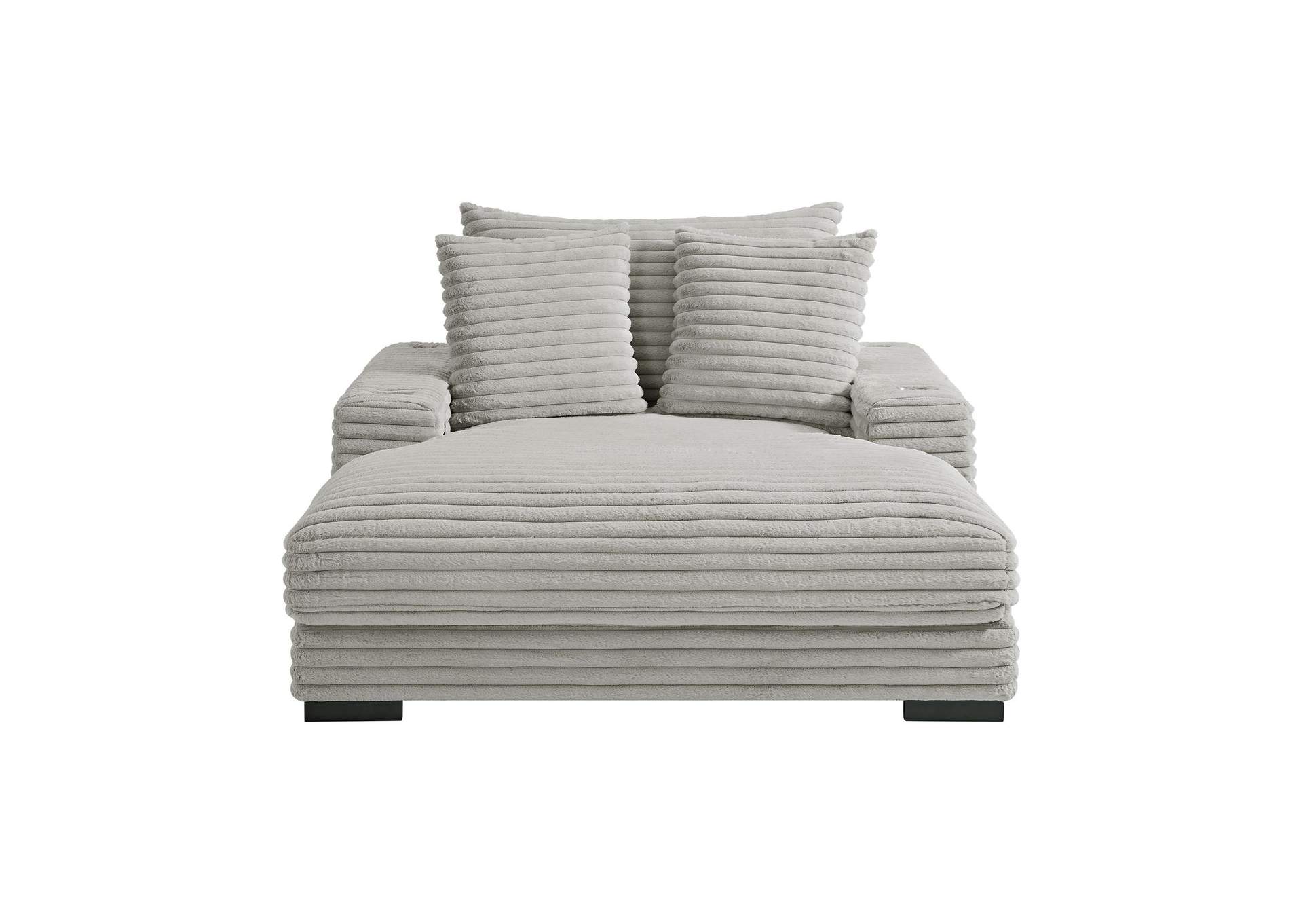 Grande Chaise With 2 Pillows 21 In Grand Cord Beige image 4