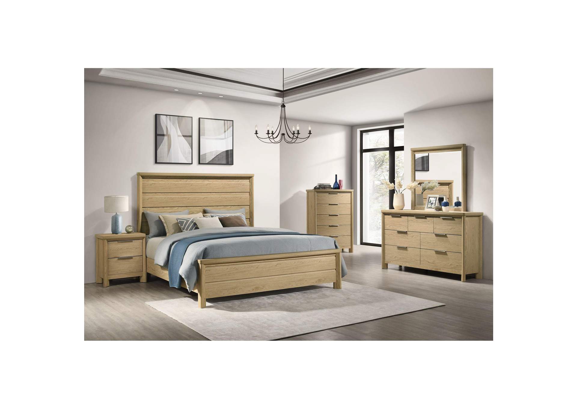 Grapevine Queen Panel Bed In Natural image 1