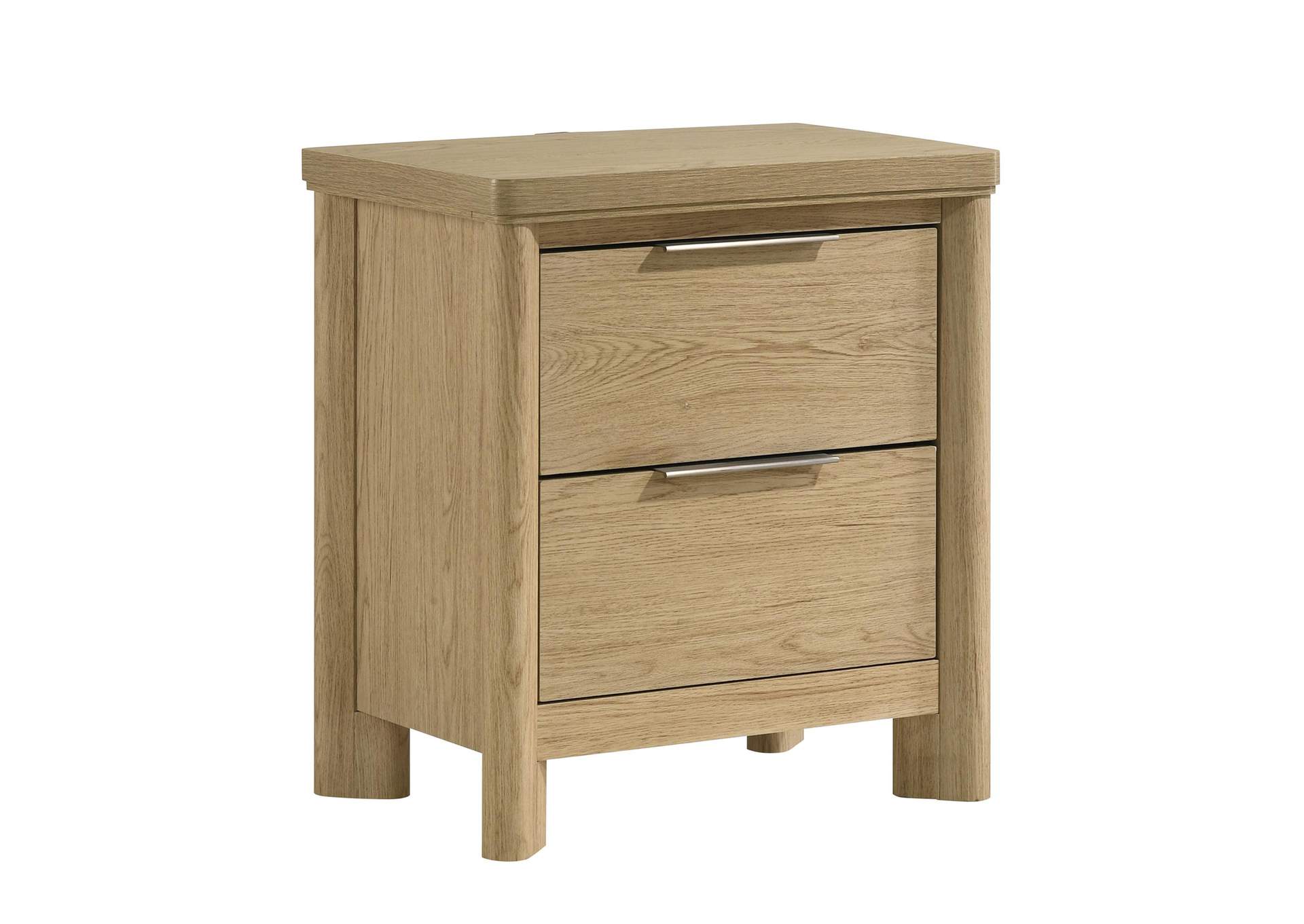 Grapevine Nightstand With USB In Natural image 5